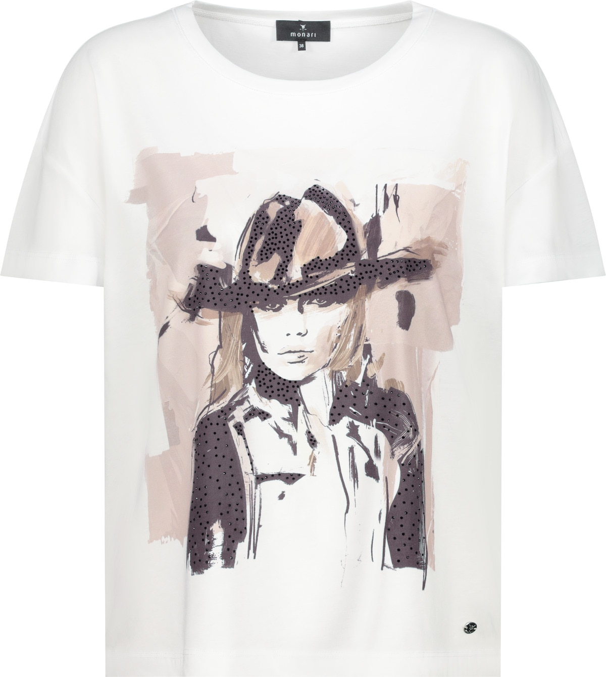 Monari T-Shirt »Shirt Cowgirl«, Mit Rundhalsausschnitt
