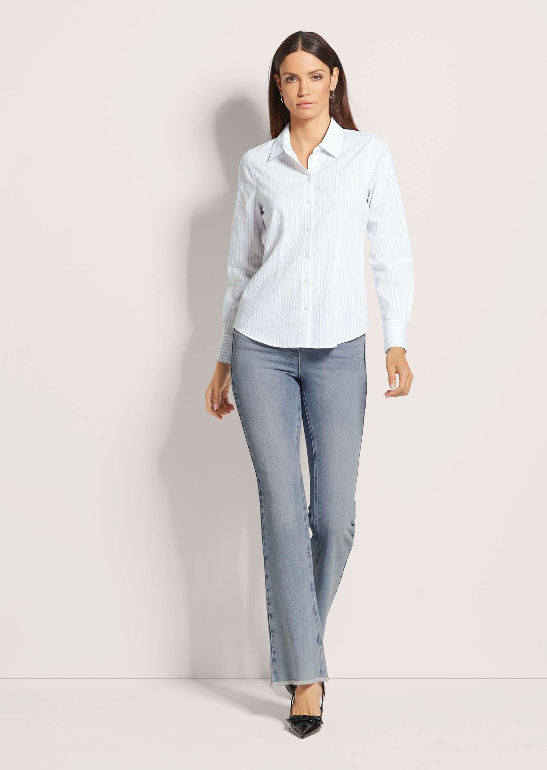 MADELEINE Hemdbluse »Bluse Hemdbluse mit Streifen«