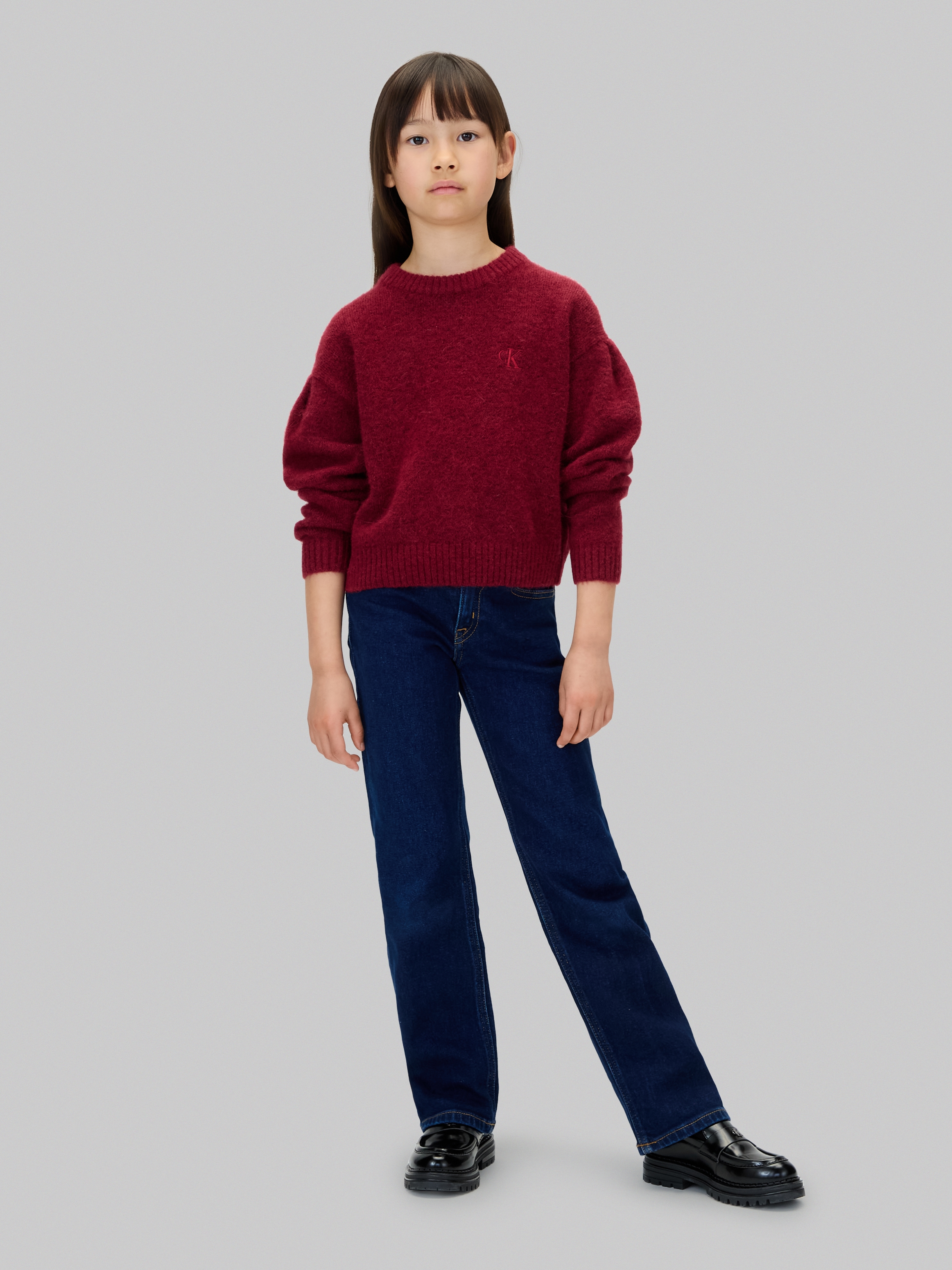 Calvin Klein Jeans Straight-Jeans »MR STRAIGHT«, für Kinder bis 16 Jahre, mit Logo-Patch am Bund