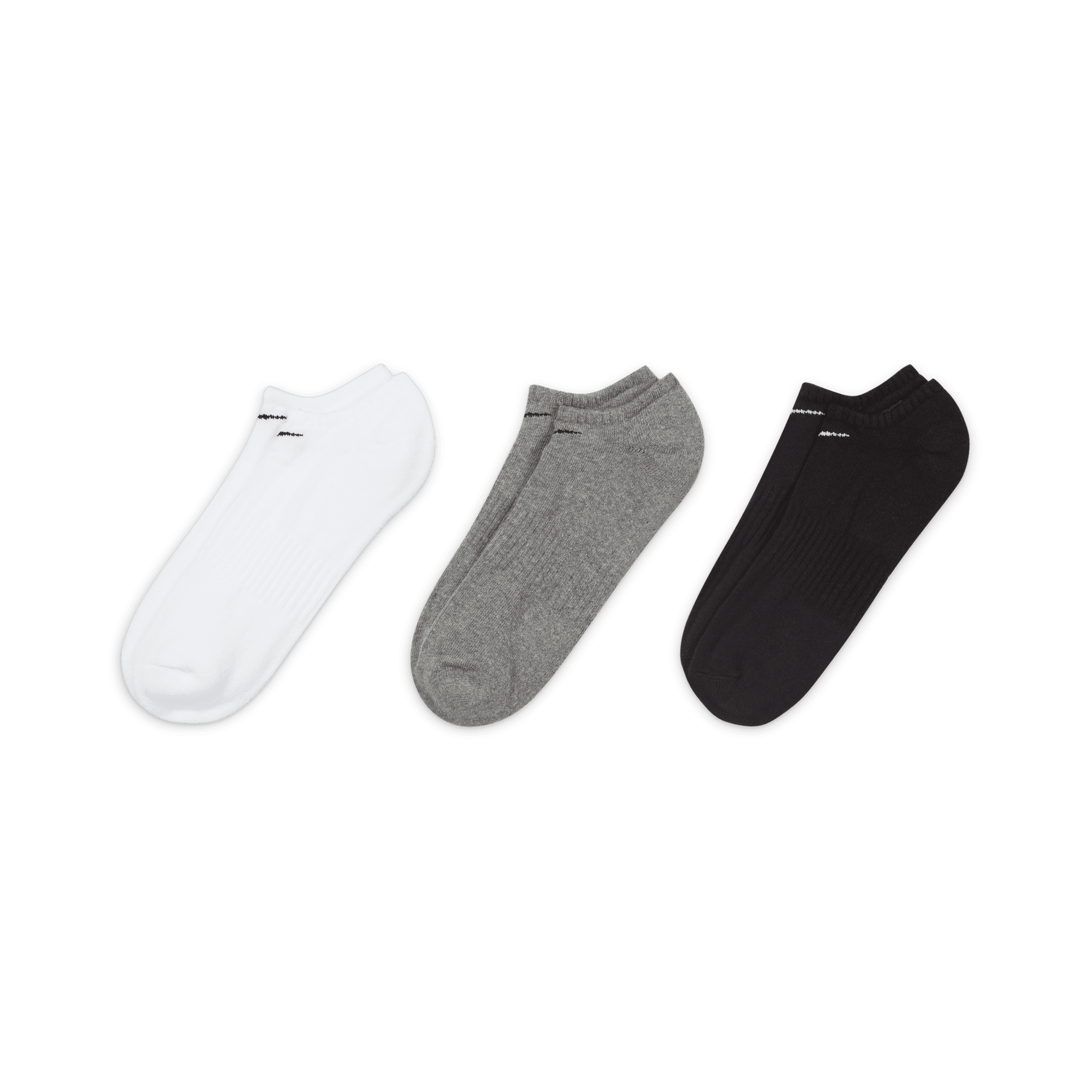 Nike Funktionssocken »EVERYDAY CUSHIONED TRAINING NO-SHOW« Packung, 3 Paar tlg. 3 Paar im Set, mit Dri-FIT-Technologie, niedrige Passform