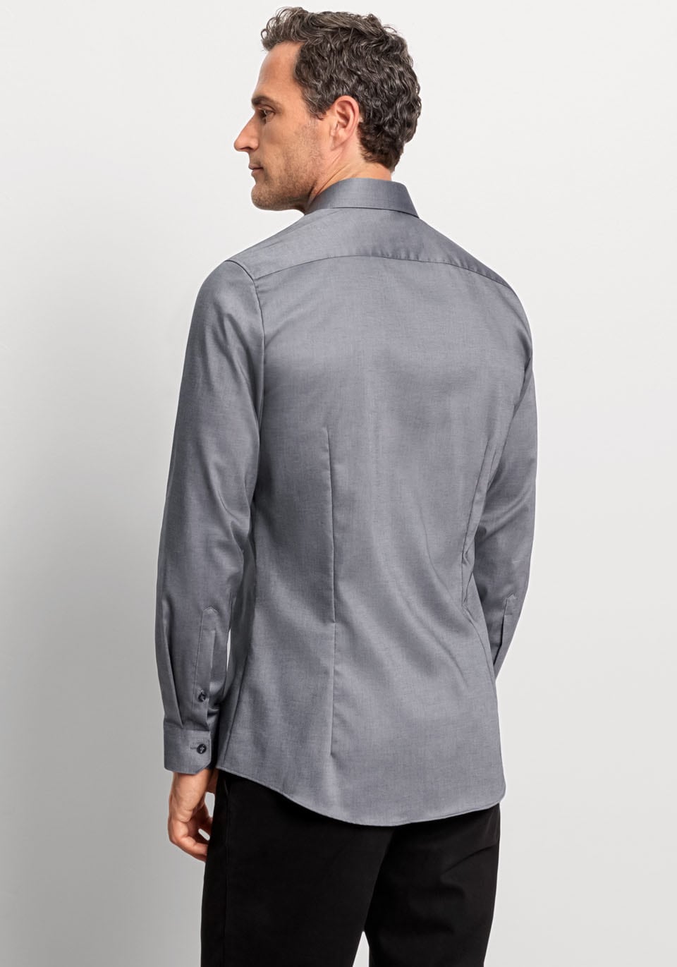 OLYMP Businesshemd »No. Six super slim«, mit feiner Faux-Uni-Struktur