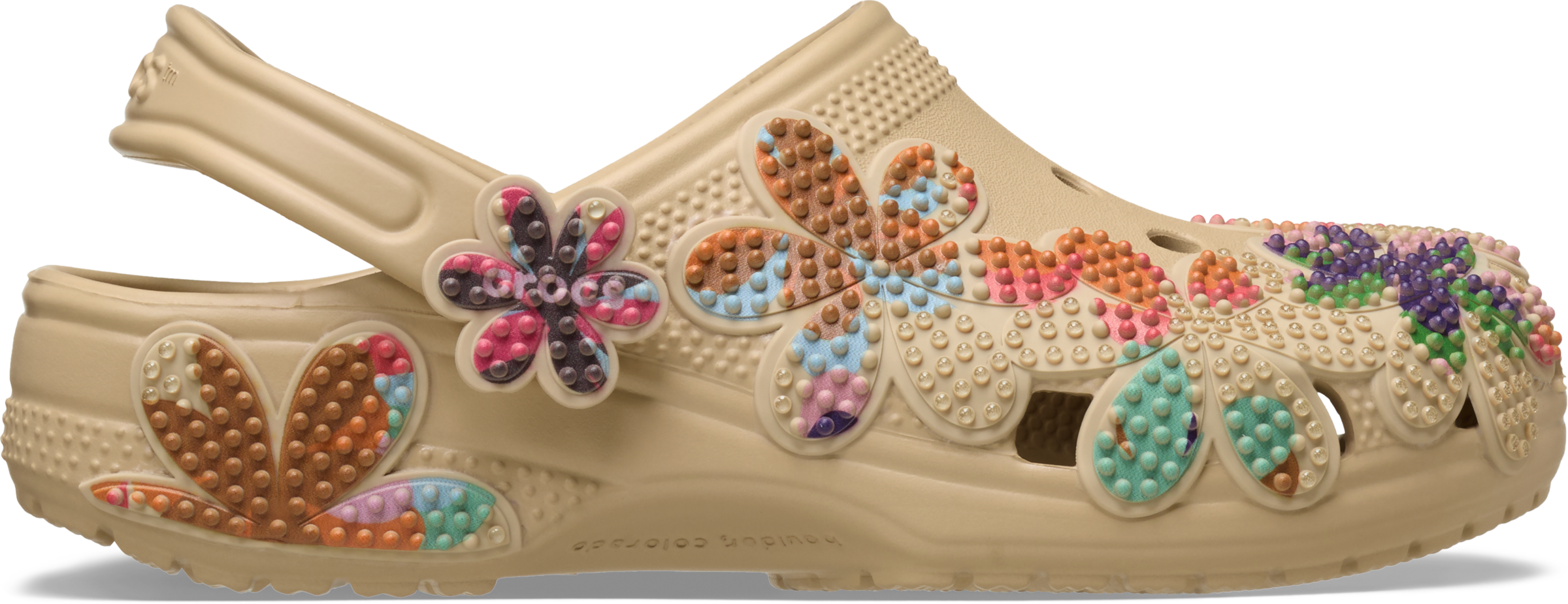 Crocs Clog »Classic Summer Beaded Clog«  Sommerschuh, Gartenschuh, Strandschuh in Blüten-Optik