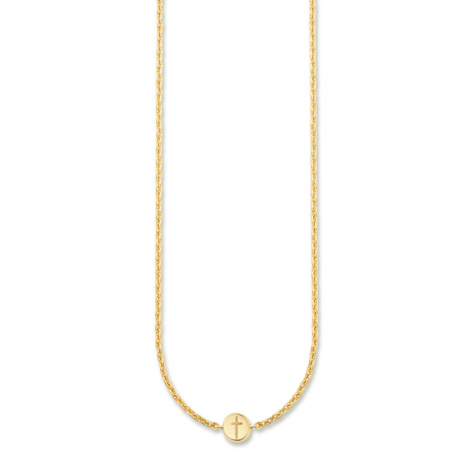 CAÏ Collier »925/- Sterling Silber vergoldet Kreuz«