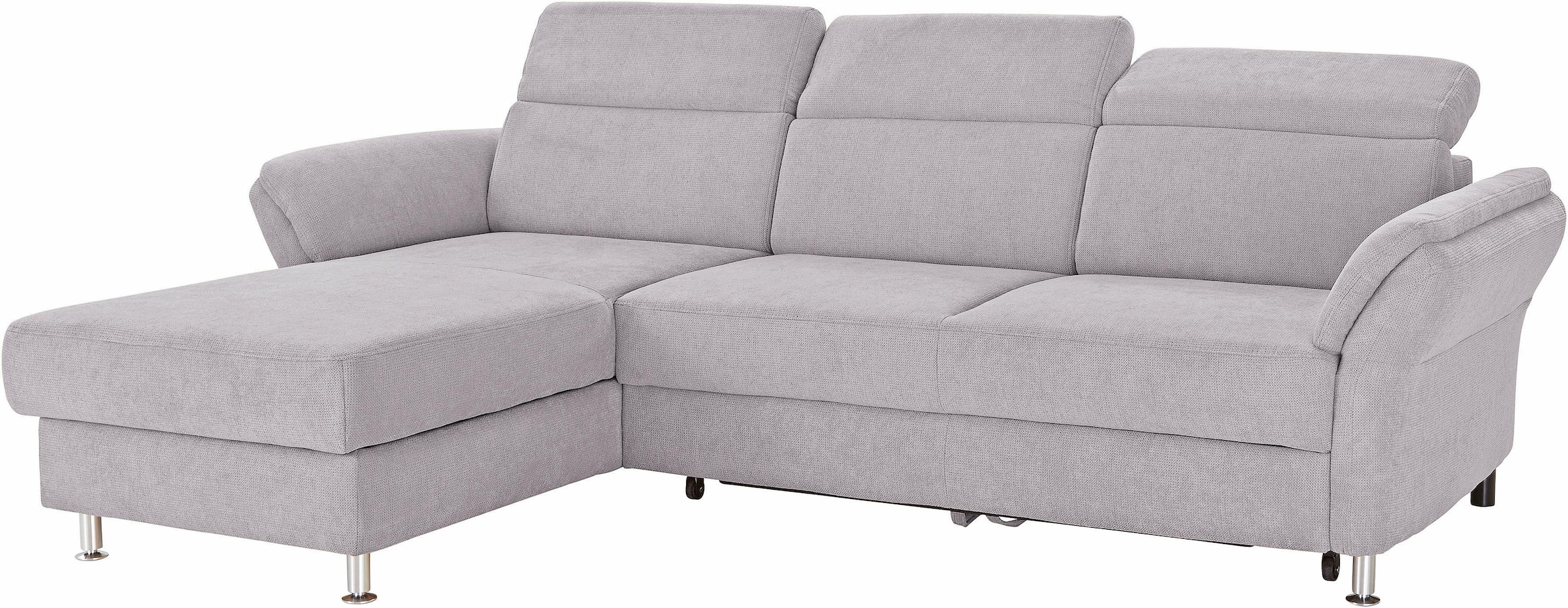 sit&more Ecksofa »Avignon L-Form«, Kopfteilverstellung, wahlweise mit Bettfunktion und Bettkasten