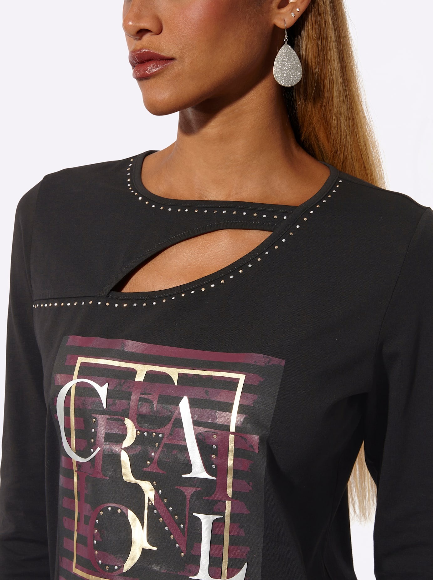creation L 3/4-Arm-Shirt »Druck-Shirt« 1