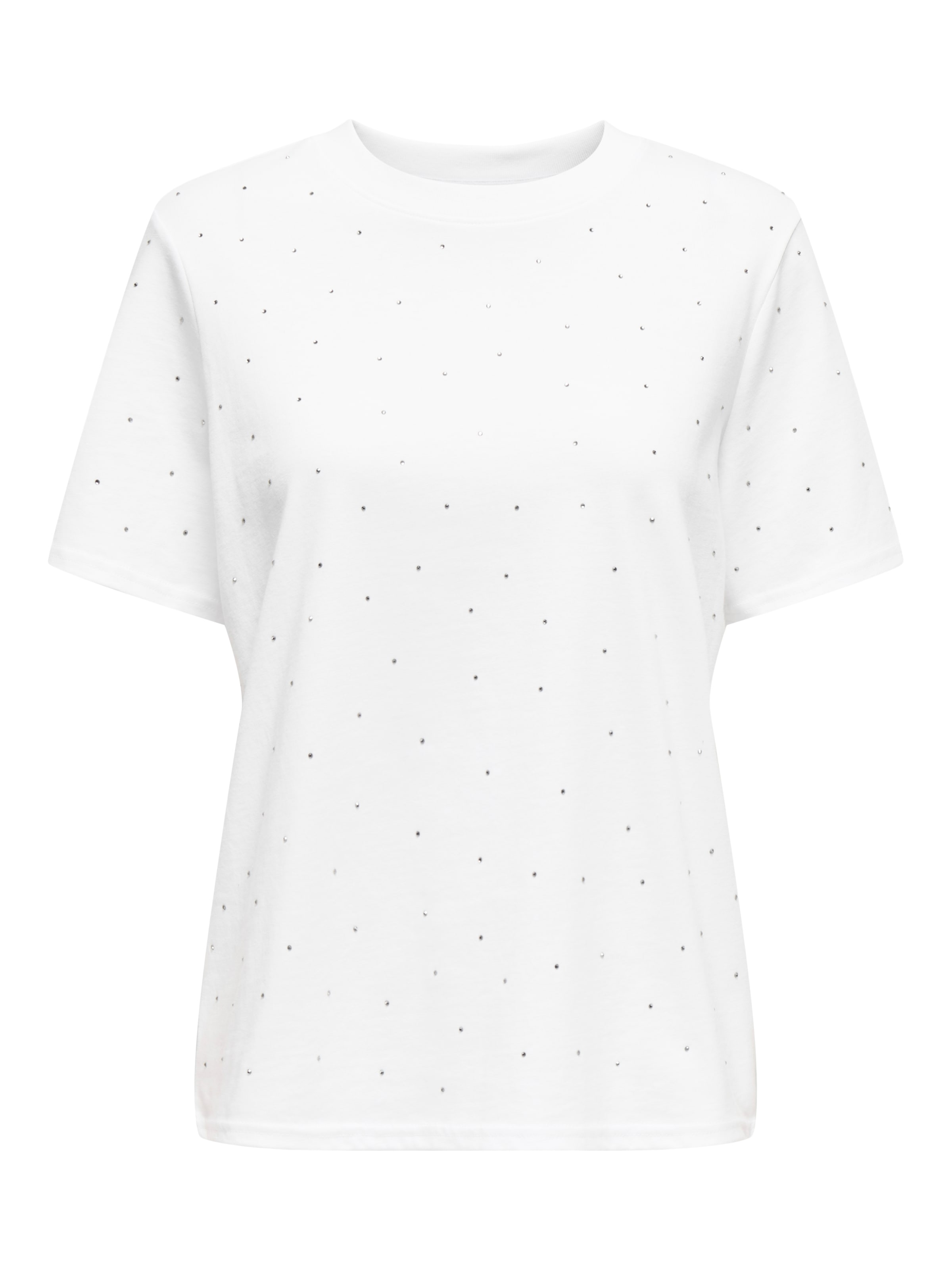 ONLY Kurzarmshirt »ONLMONJA S/S STUDS TEE JRS«, mit Glitzer-Effekt