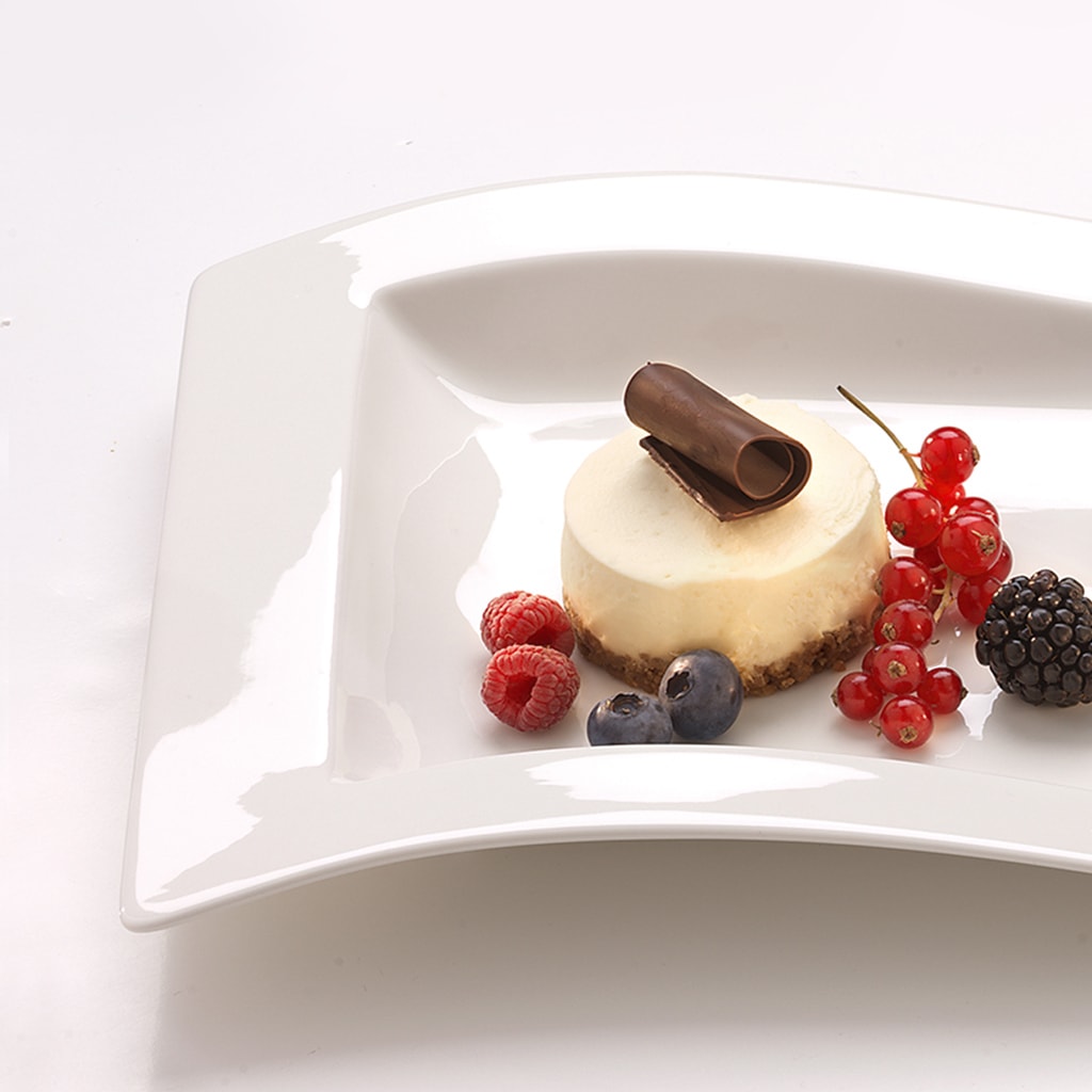 Villeroy & Boch Frühstücksteller »Frühstücksteller NewWave 26 x 20 cm 4er Set weiß«