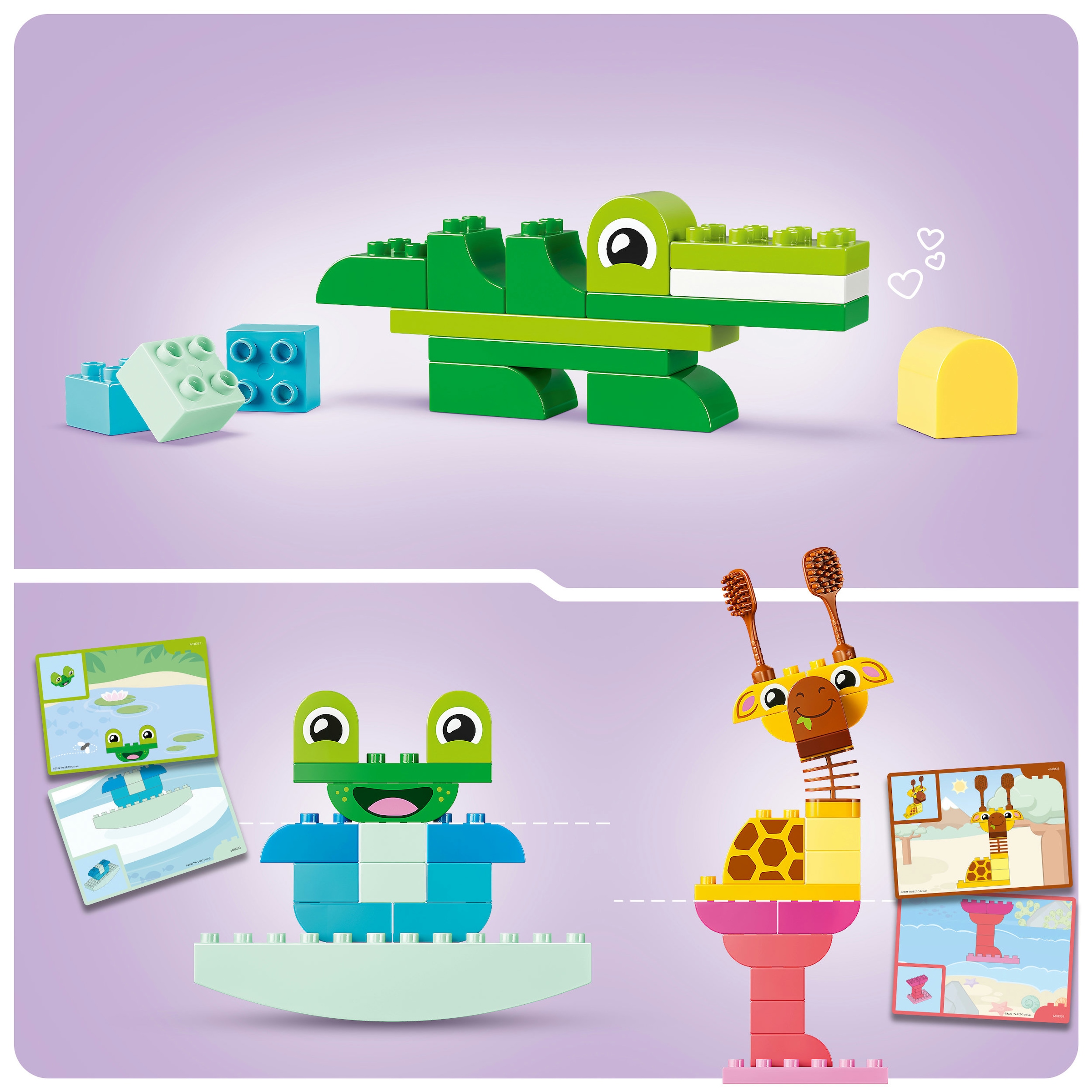 LEGO® Konstruktionsspielsteine »Wir Bauen Tiere (10472), LEGO DUPLO Town« Made in Europe