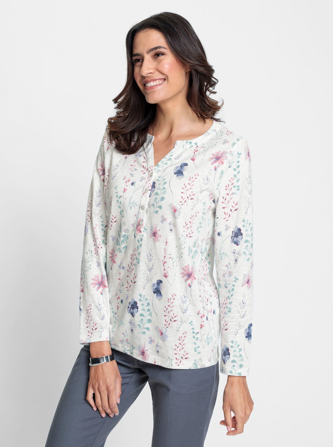 Inspirationen Langarmshirt »Shirt«, (1 tlg.)