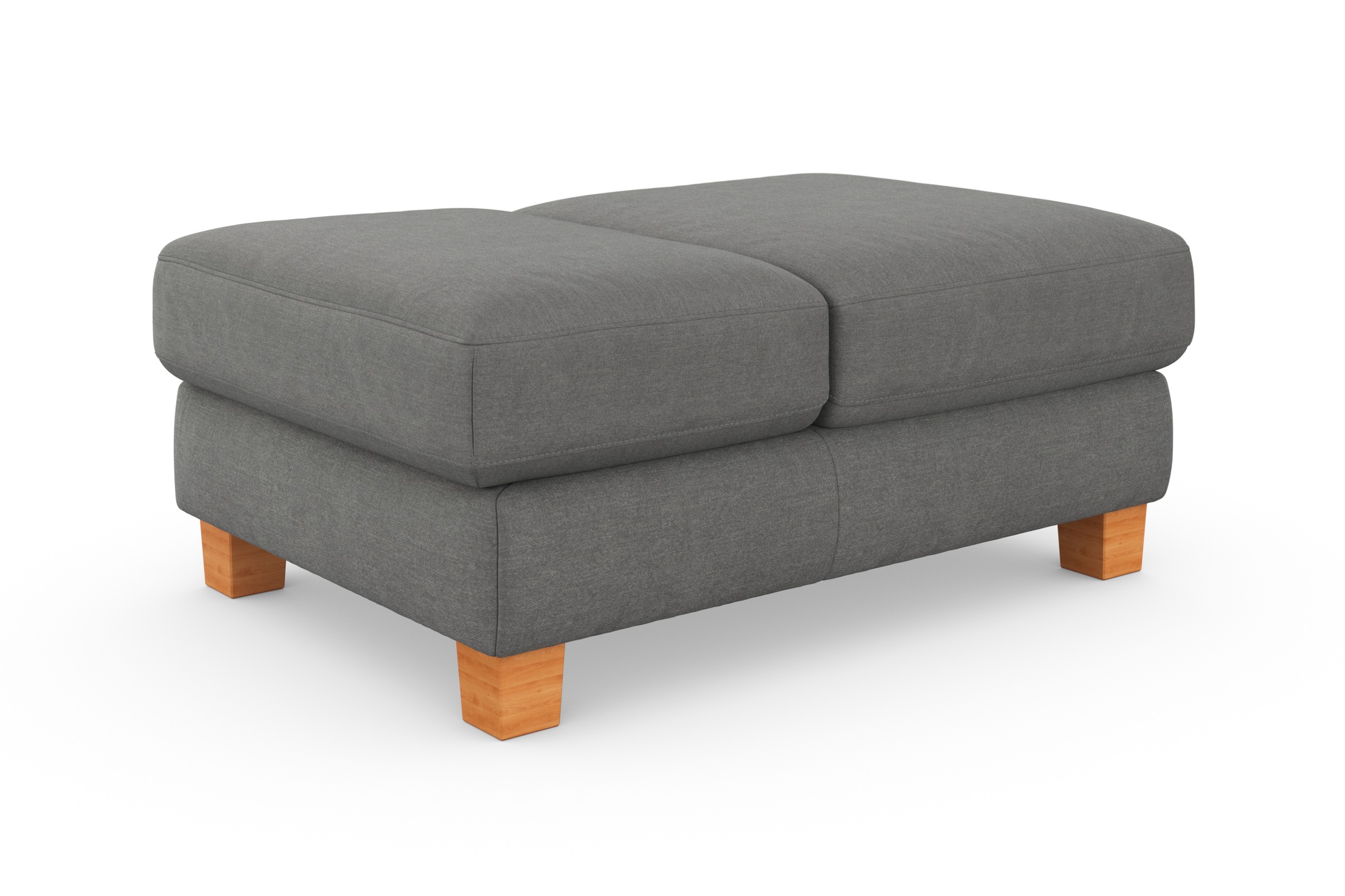 sit&more Polsterhocker »Dundee«, mit Klappfunktion, Federkern und hochwertigen Massivholzfüßen
