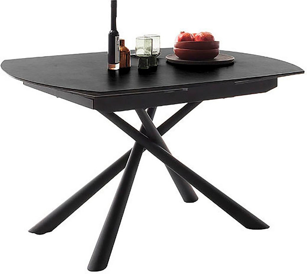 MCA furniture Esstisch »NICOSIA Vierfußtisch 130-190 cm«, (Einzelstück), Keramik, Metall, Rotationsauszug, ausziehbar, Tischplatte 11 mm