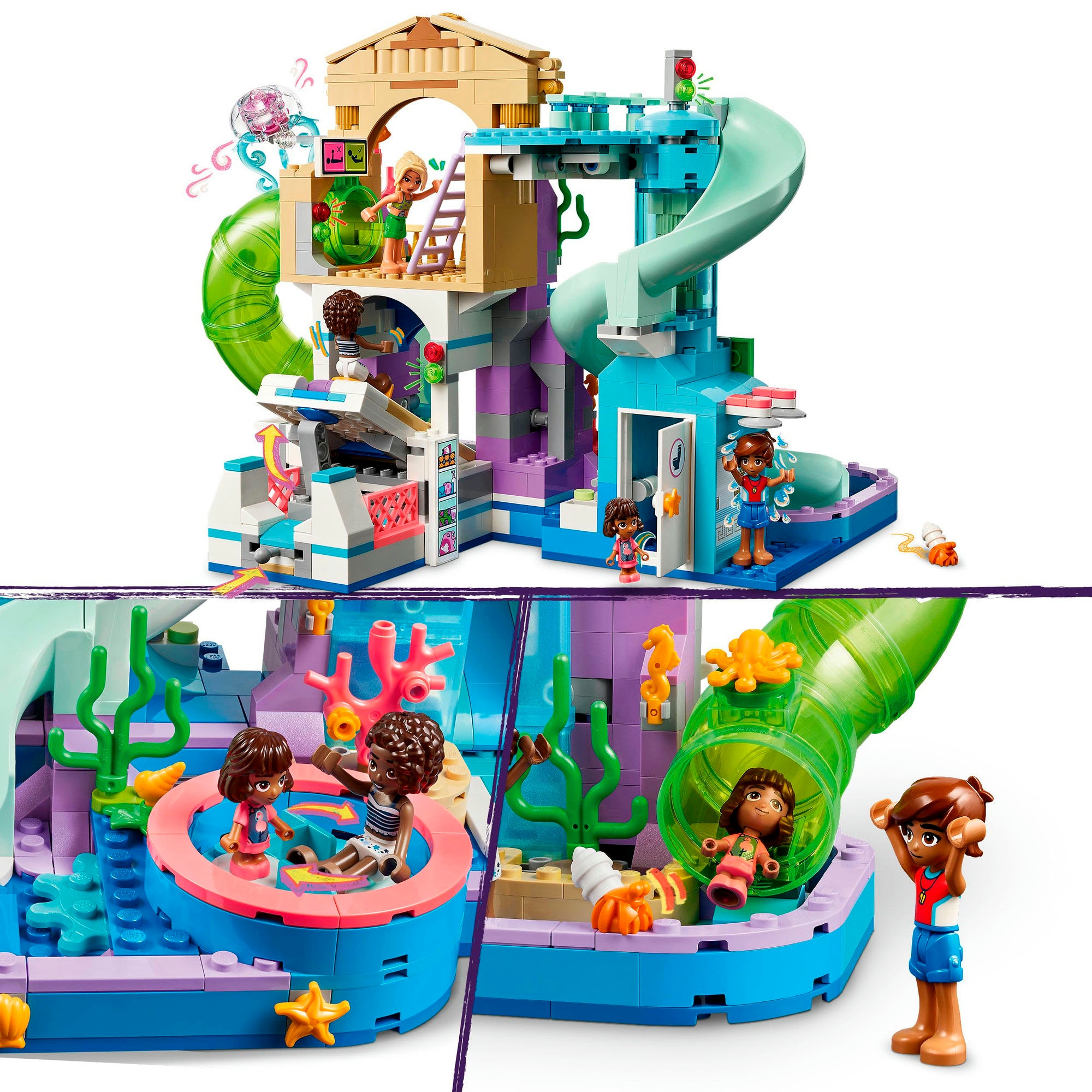LEGO® Konstruktionsspielsteine »Heartlake City Wasserpark (42630), LEGO Friends«, (814 St.), Made in Europe