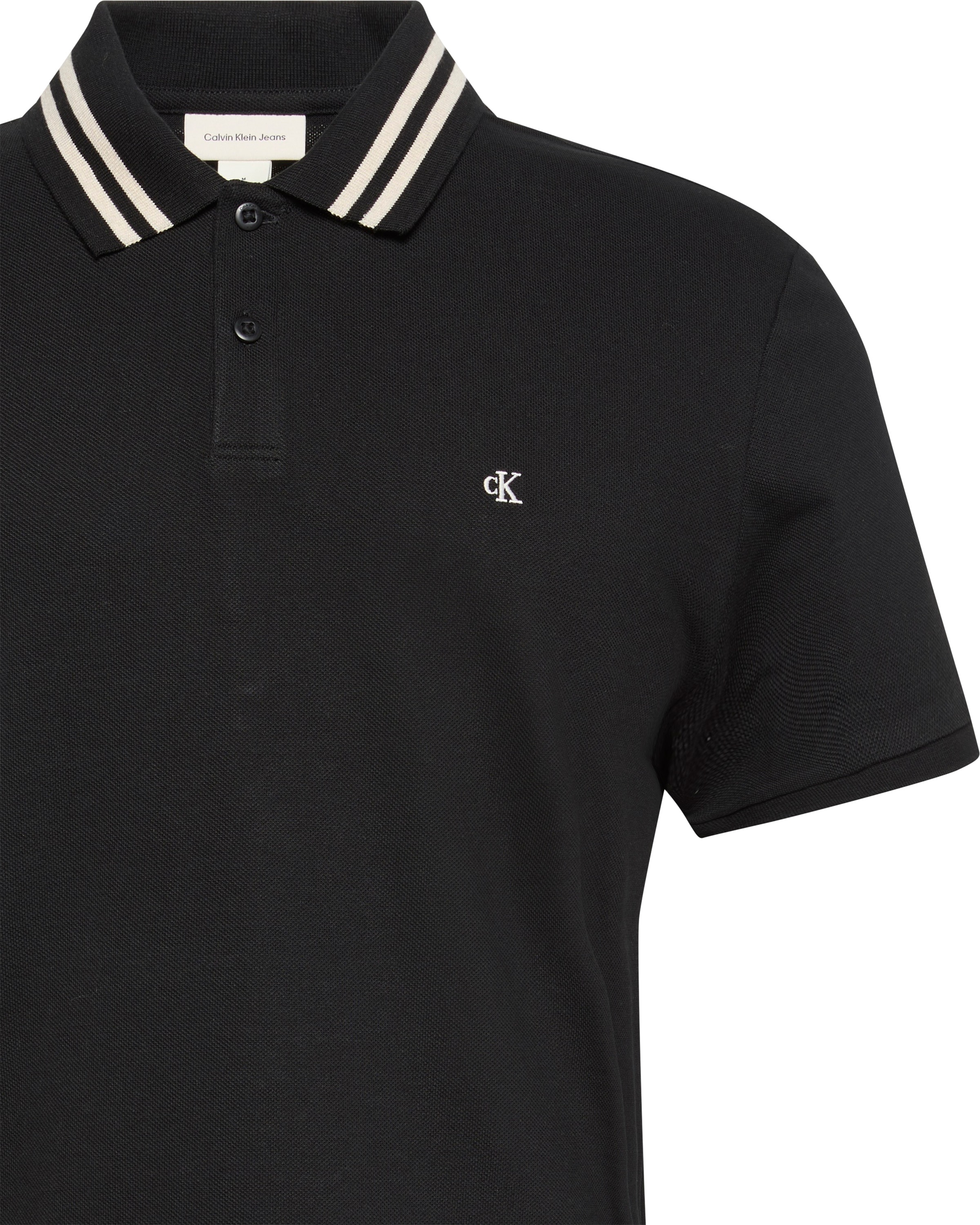 Calvin Klein Jeans Poloshirt »SS CSL PQ CLSSC TPPD«, Mit Rundhalsausschnitt