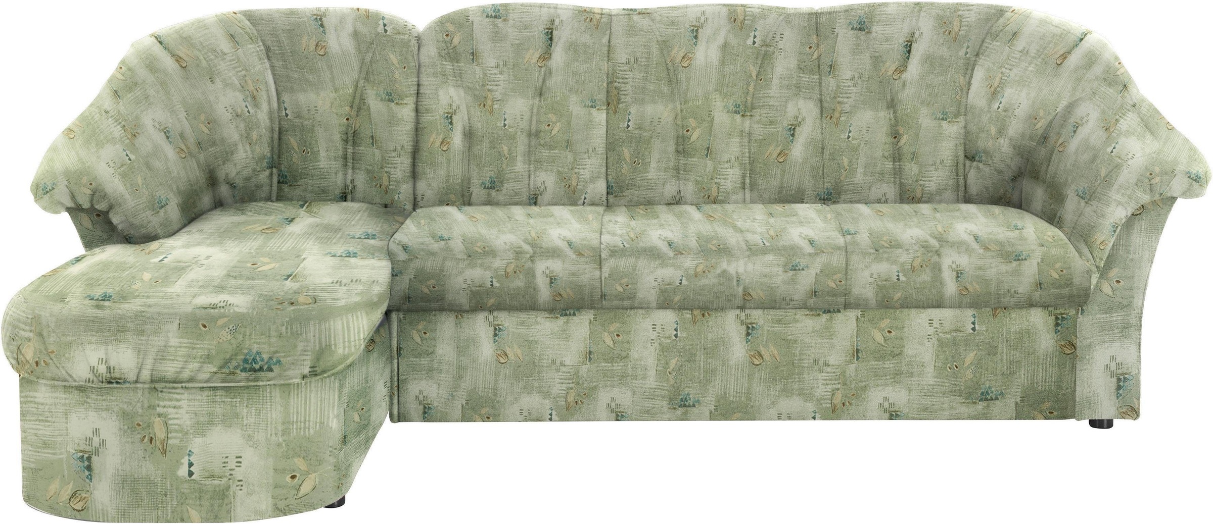 DOMO collection Ecksofa »Pegnitz, elegante Rückensteppung, kompakte Stellmaße 238/141cm, L-Form«, wahlweise mit Bettfunktion