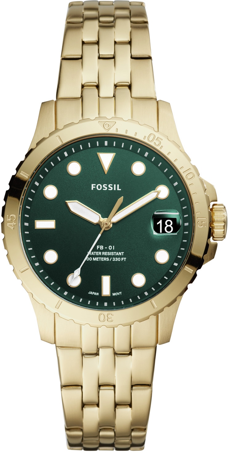 Fossil Quarzuhr »FB-01, ES4746«, Armbanduhr, Damenuhr, Datum, analog