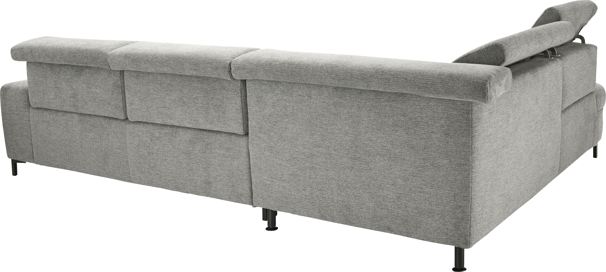 set one by Musterring Ecksofa »SO 3400 Sitzhöhe 47cm oder 49cm, Sitztiefe verstellbar, B/T 317/220 cm«, Kaltschaumpolsterung, Flachgewebe, whlw. mit Funktionen, Sitzhöhe 49