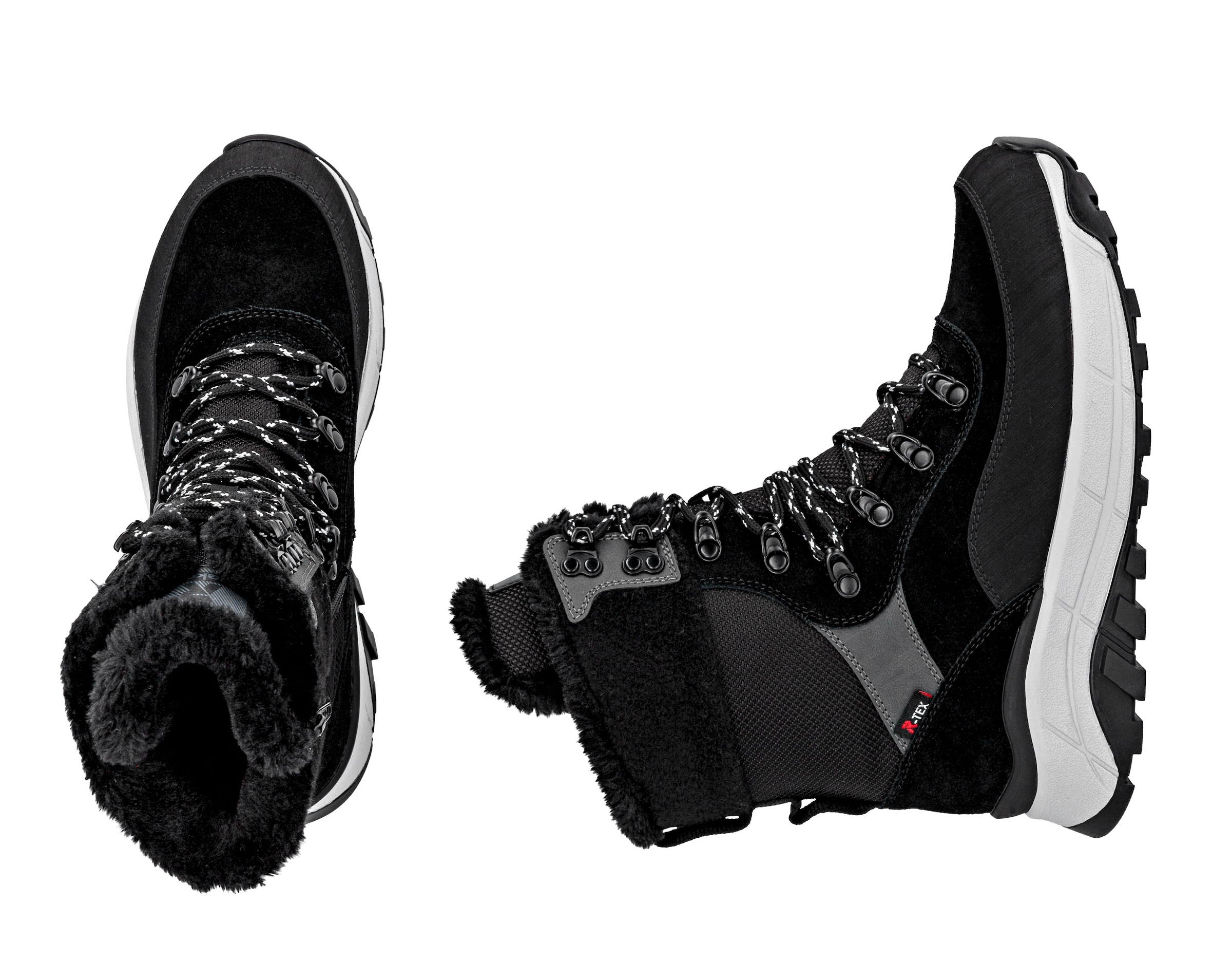 RIEKER Sport Winterboots, Schneeboots, Outdoorstiefelette, TEX Ausstattung, Fiber Grip Sohle
