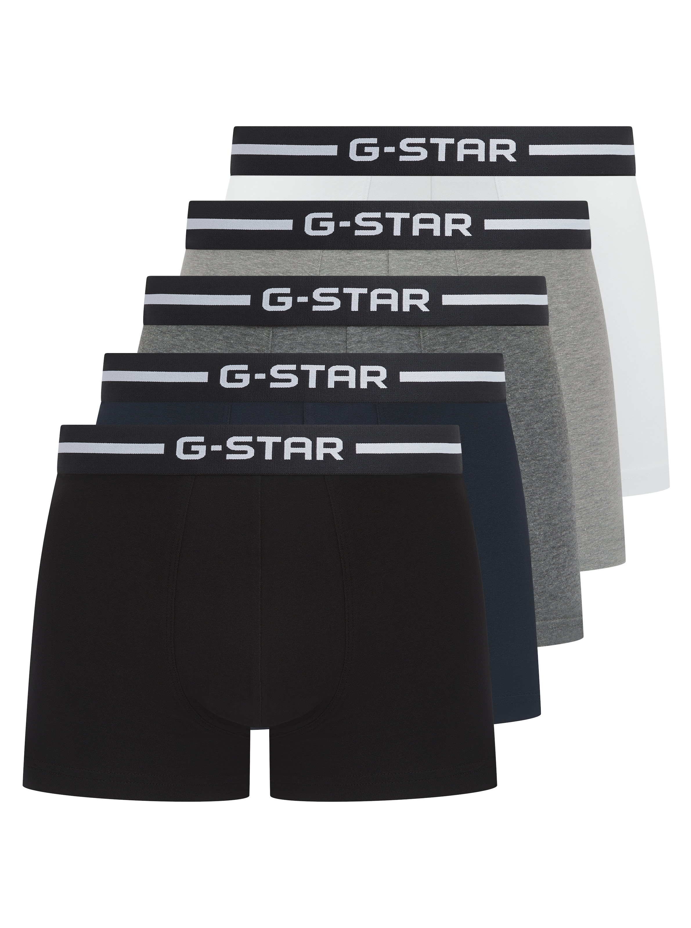 G-STAR Boxershorts »HEMLOCK, 5 PACK TRUNKS« Packung, 5 Stk. Bund mit Logoschriftzug
