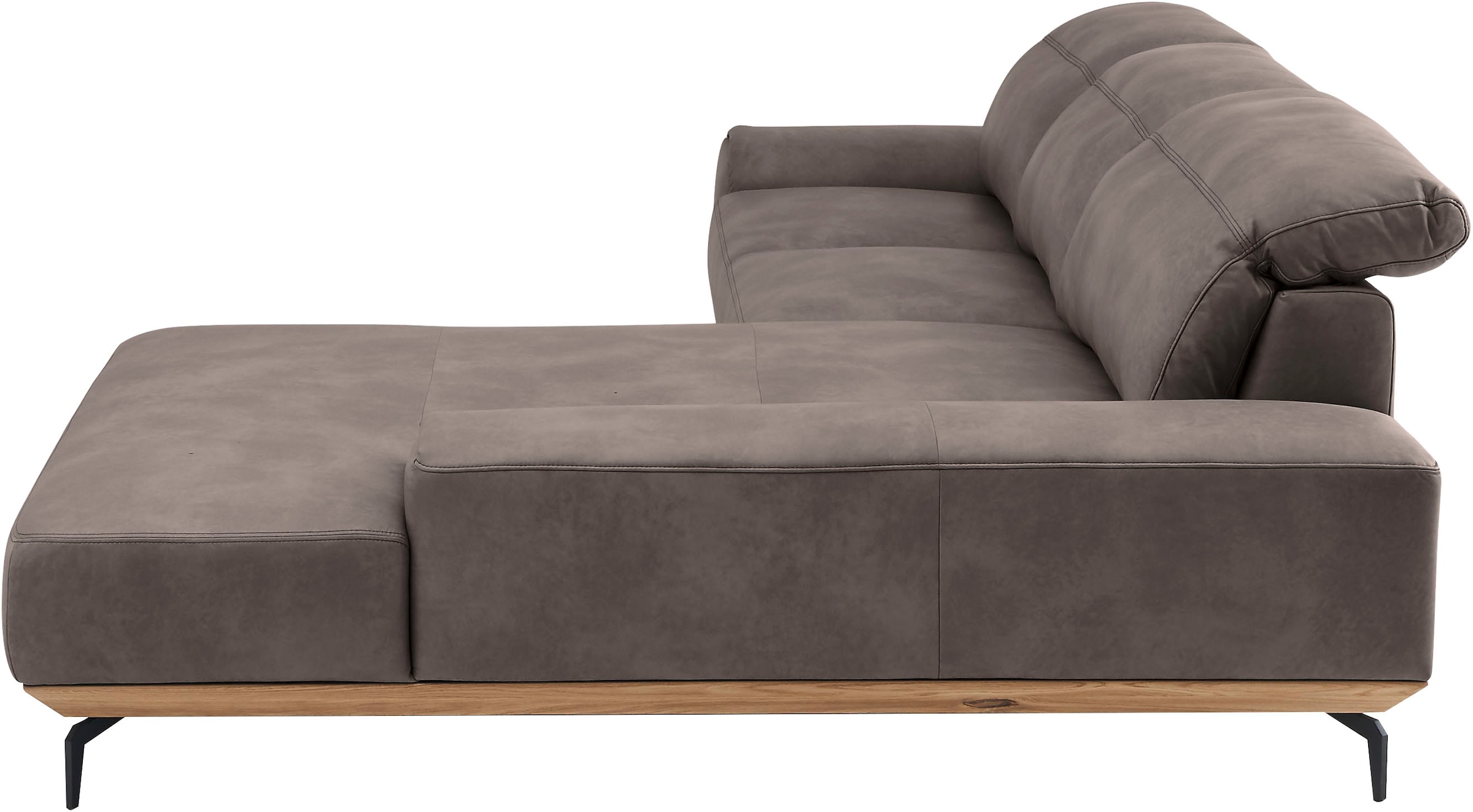 Musterring Wohnlandschaft »MR 2490«, Fuß schwarz, Sitzhöhe 48cm, wahlweise mit Funktionen, Maße 342x207 cm