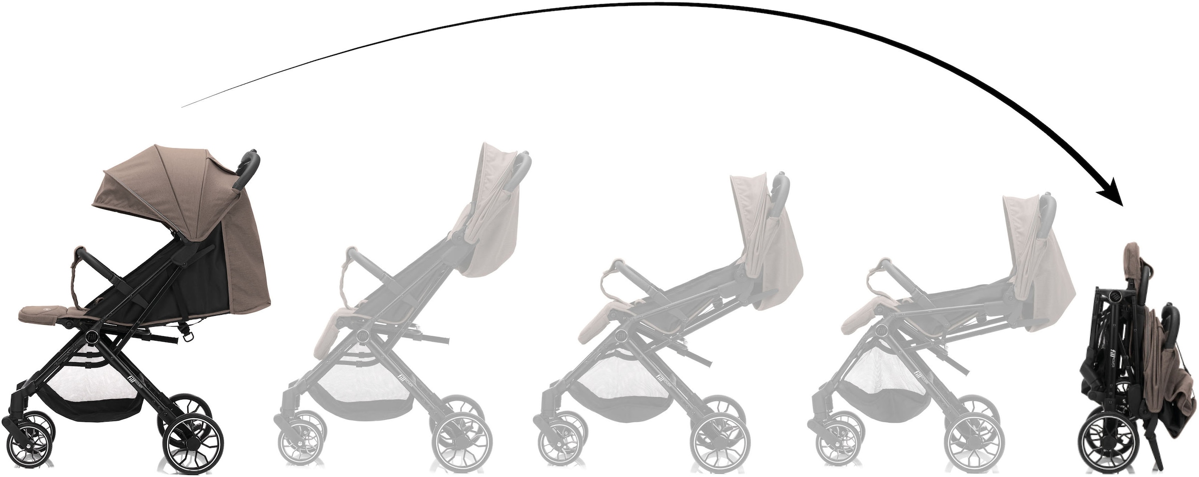 Fillikid Kinder-Buggy »Rover« 22 kg mit Trollyfunktion