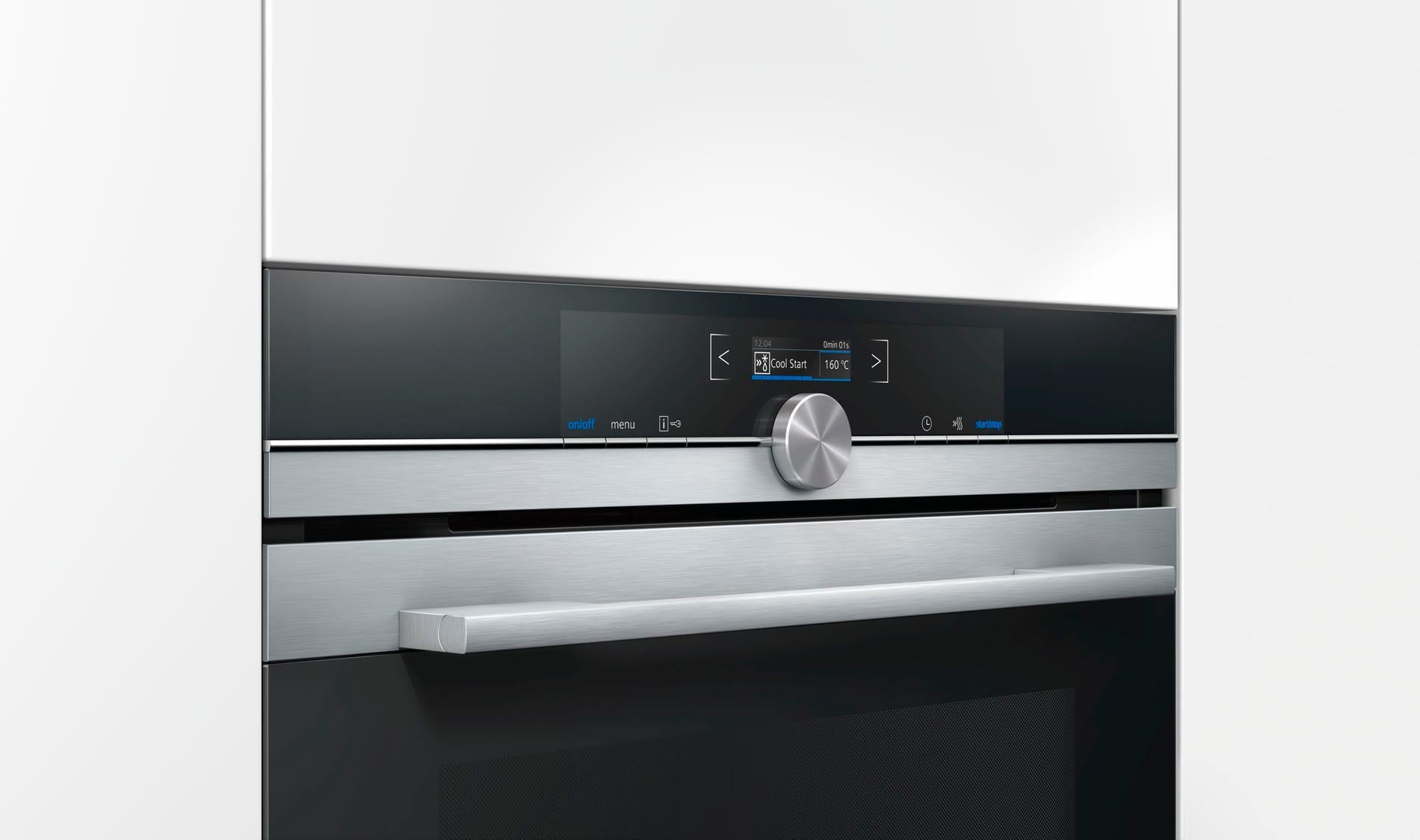 SIEMENS Einbaubackofen iQ700 »HB634GBS1«, mit Teleskopauszug nachrüstbar, ecoClean Plus, mit ecoClean