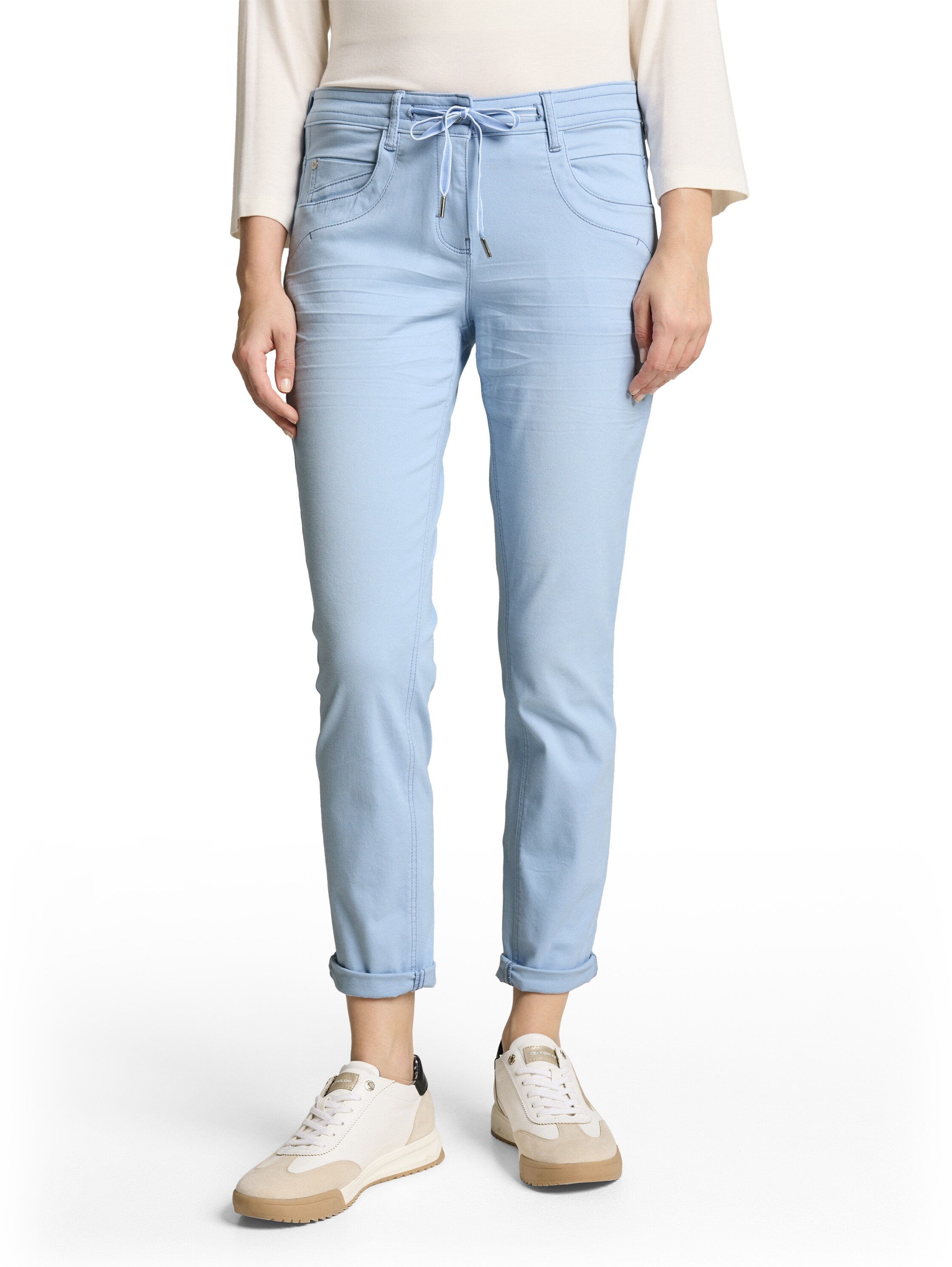 TOM TAILOR 7/8-Hose »Tapered«  mit Bindeband am Bündchen