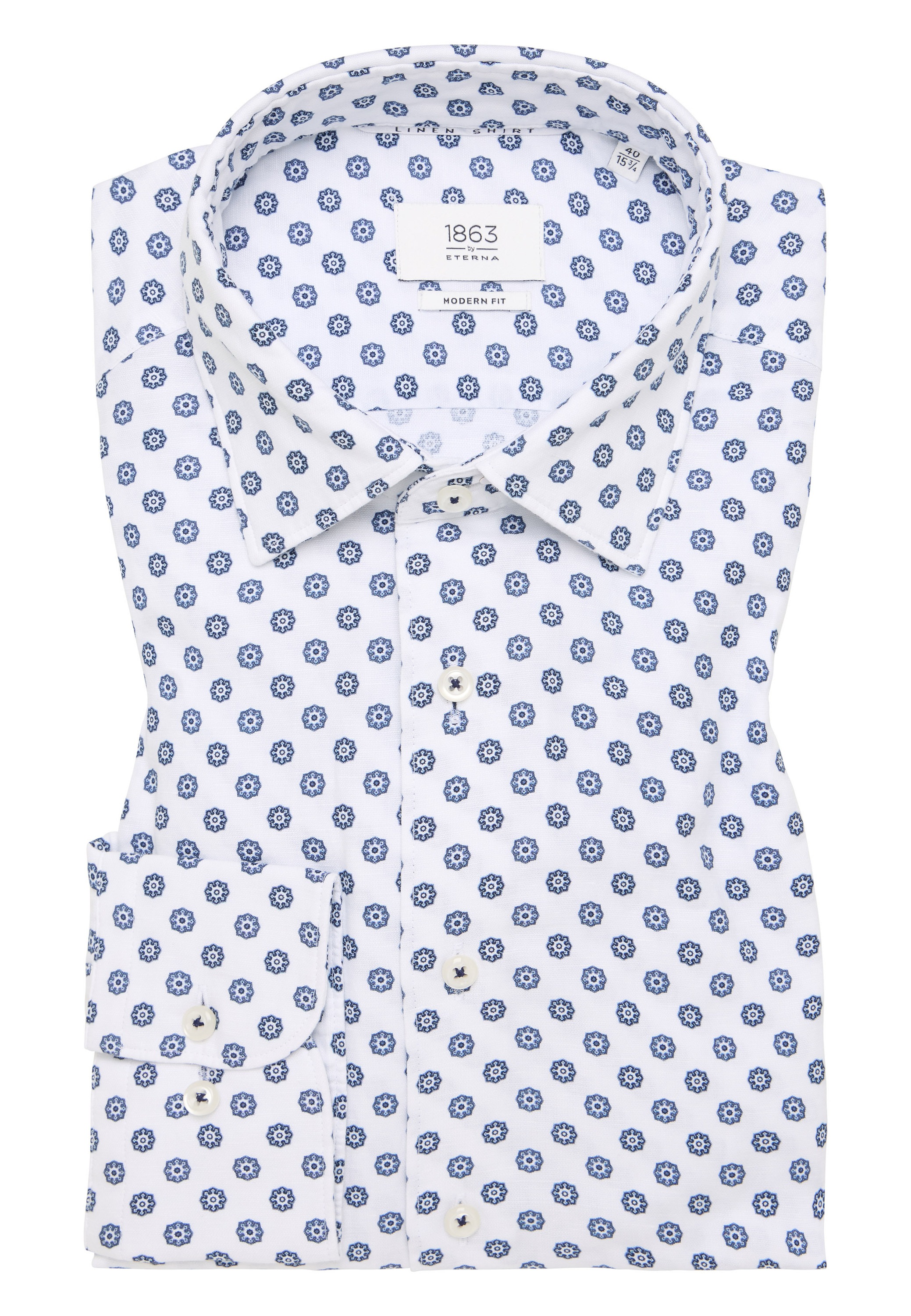 Eterna Langarmhemd »MODERN FIT«, EASY IRON (bügelleicht)