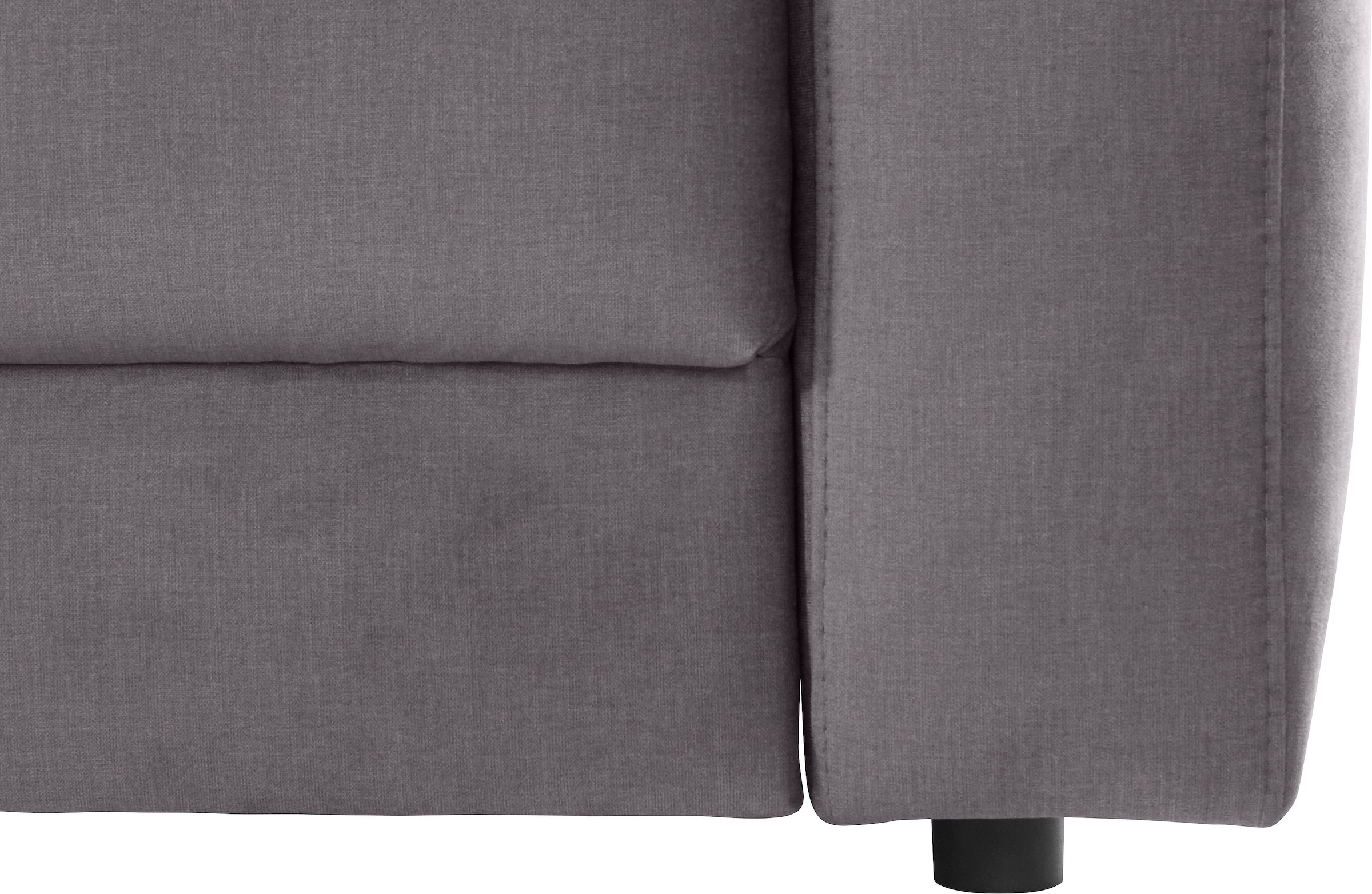 Places of Style Ecksofa »Bloomfield, L-Form«, wahlweise mit Bettfunktion und Bettkasten