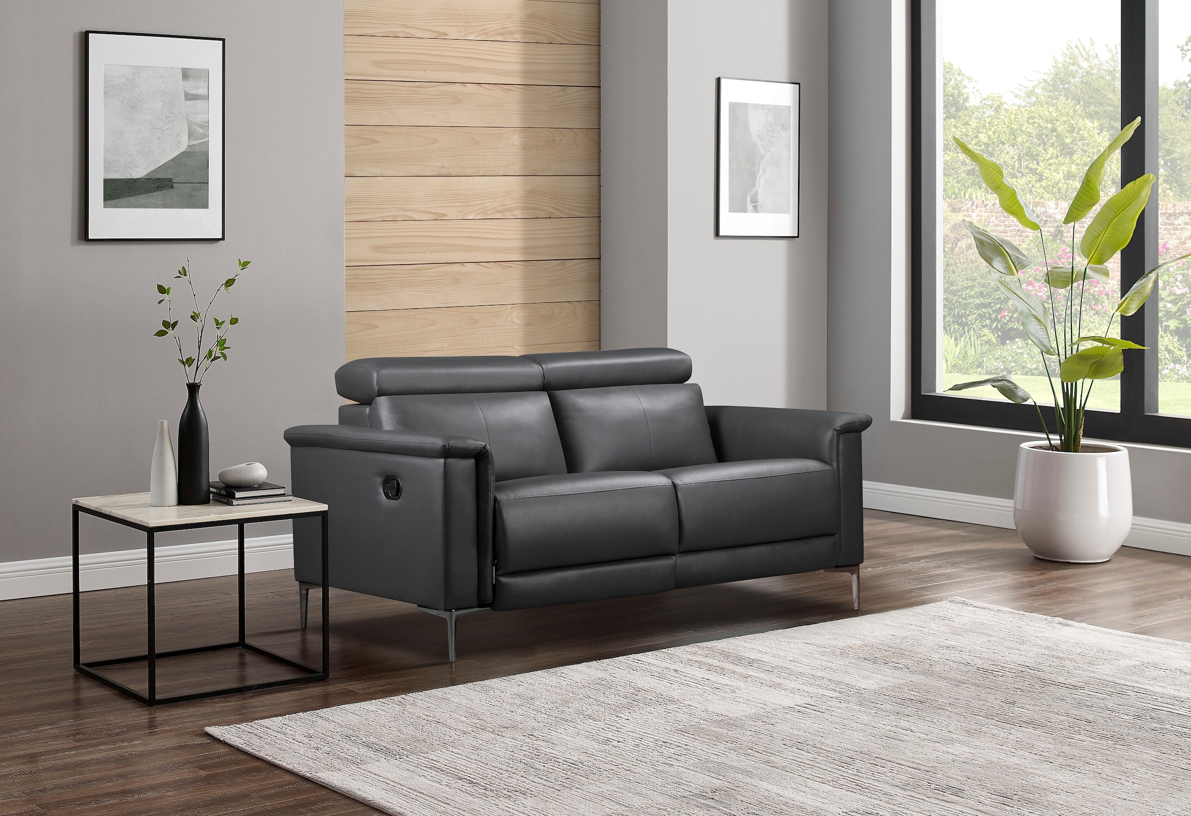 Home affaire 2-Sitzer »Lund« manueller od. elektrischer Relaxfunktion und USB-C,