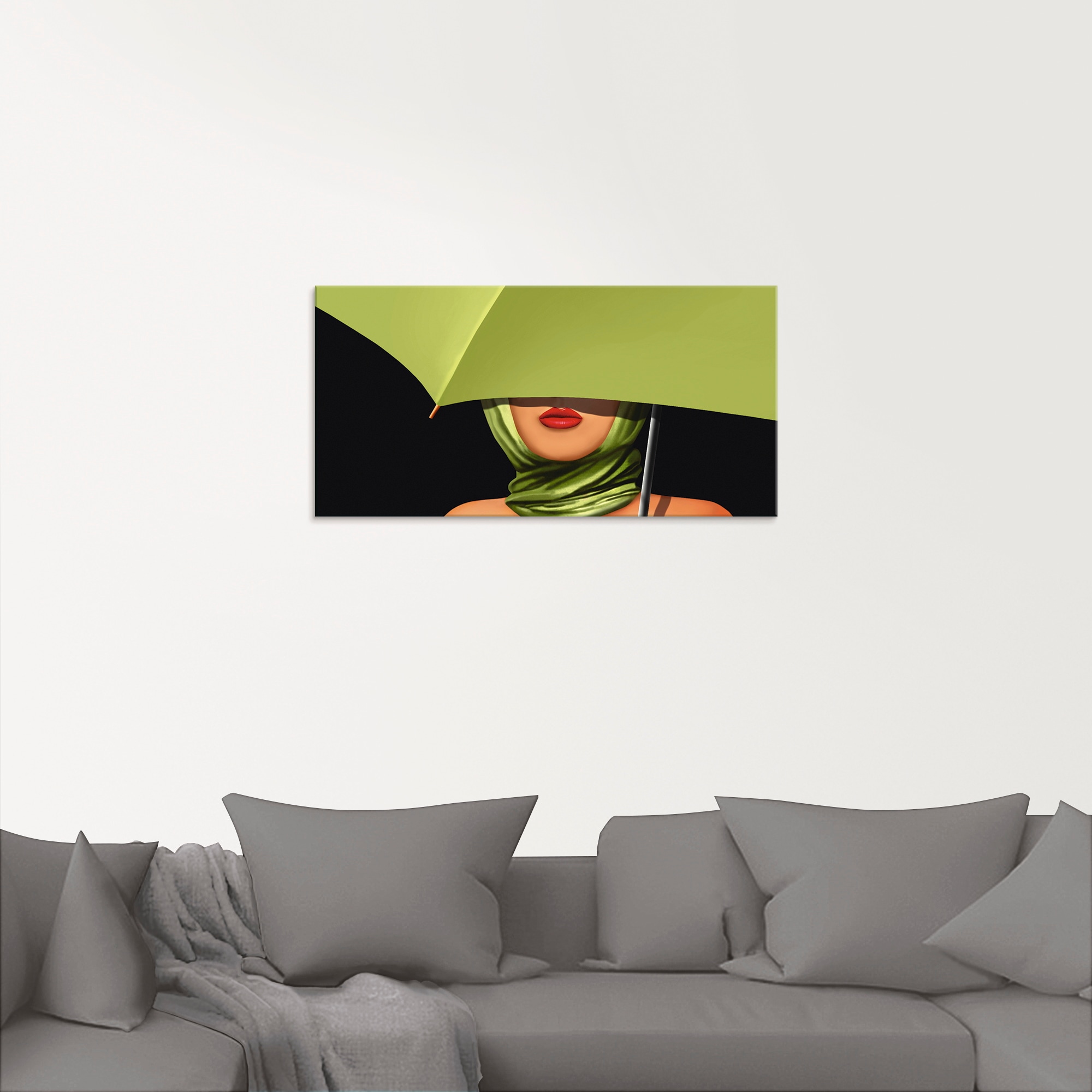 Artland Glasbild »Rote Lippen«, Mode, (1 St.), in verschiedenen Größen