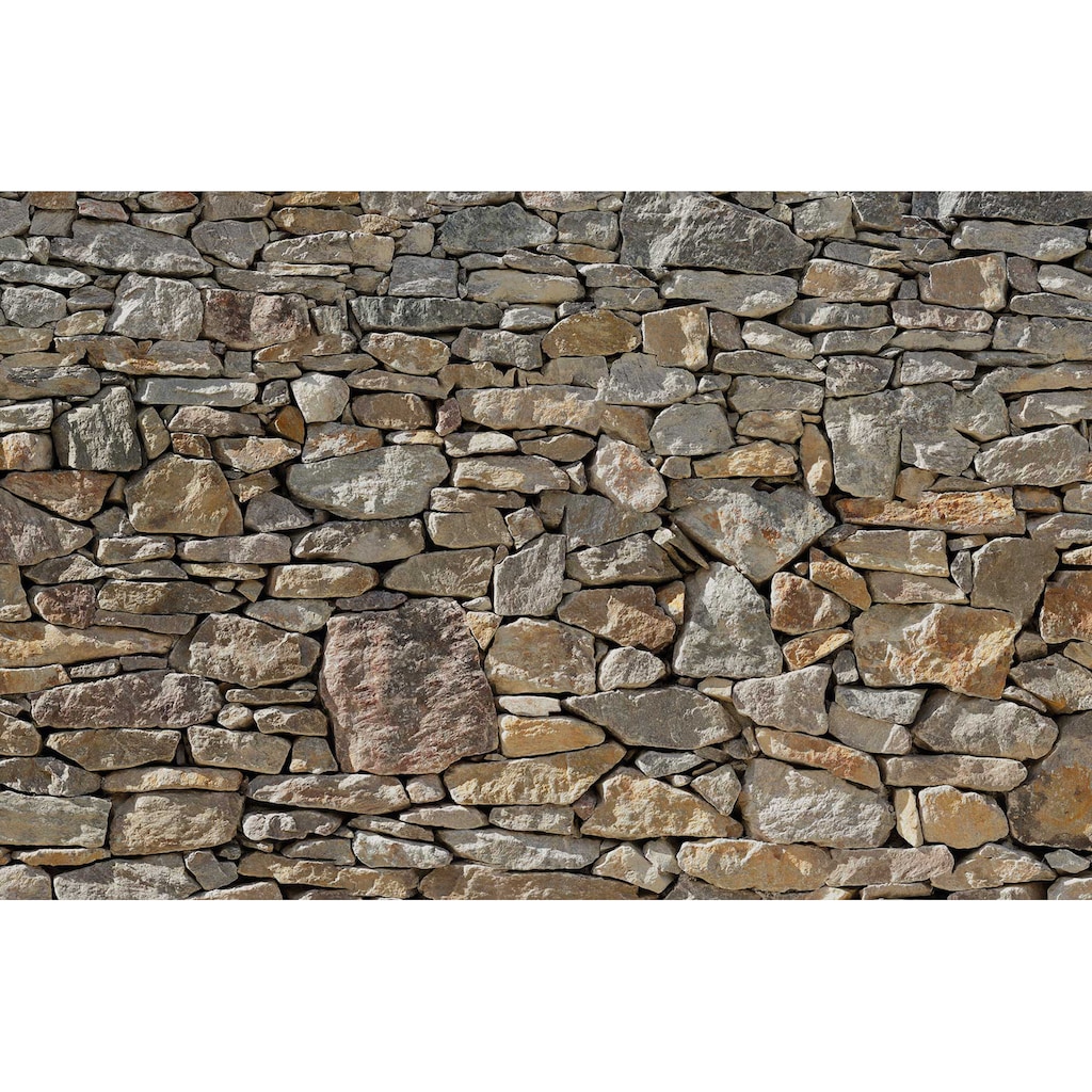 Komar Vliestapete »Stone Wall«, 400x260 cm (Breite x Höhe)