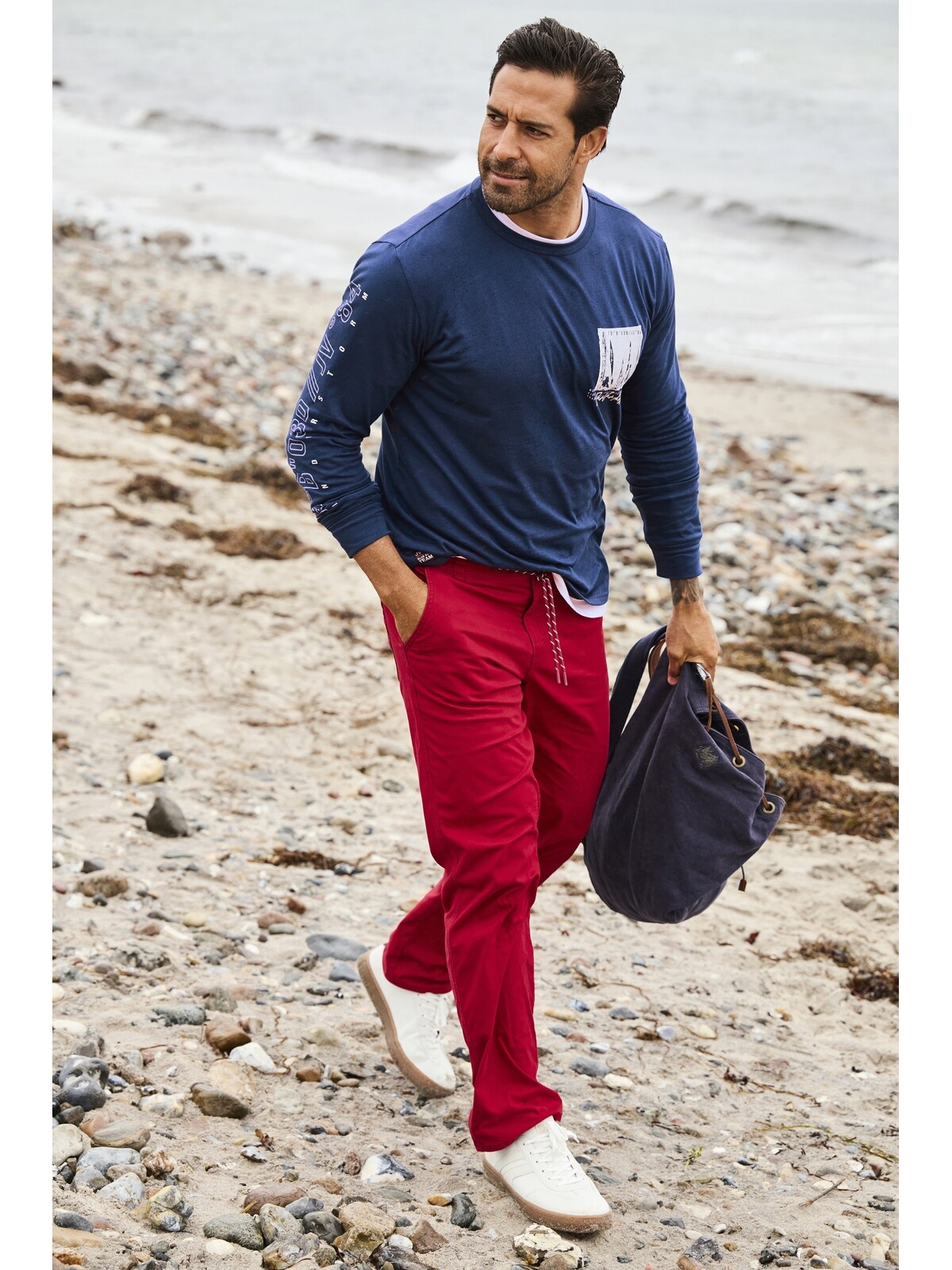 Jan Vanderstorm Langarm-Poloshirt »Langarmshirt WINHOLM«