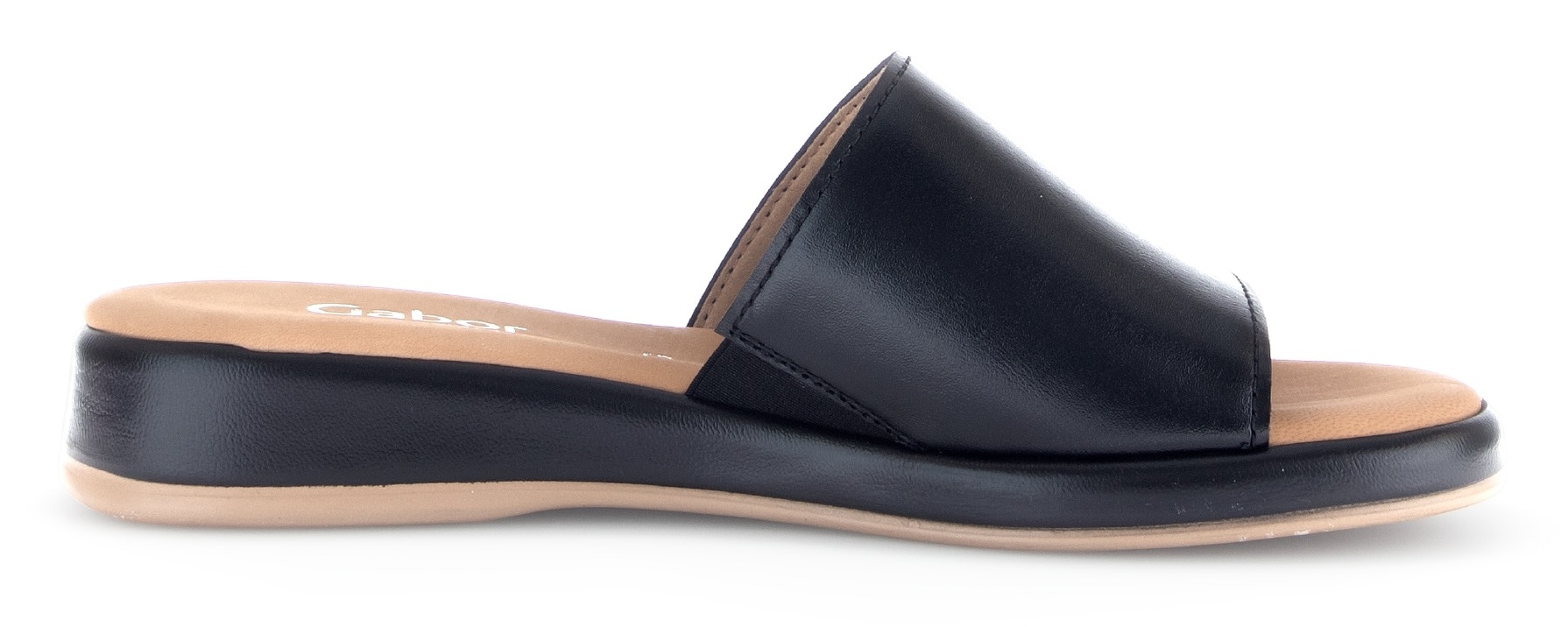 Gabor Pantolette »RHODOS«, Sommerschuh, Komfortschuh, kleiner Stretcheinsatz, Weite G (=weit)