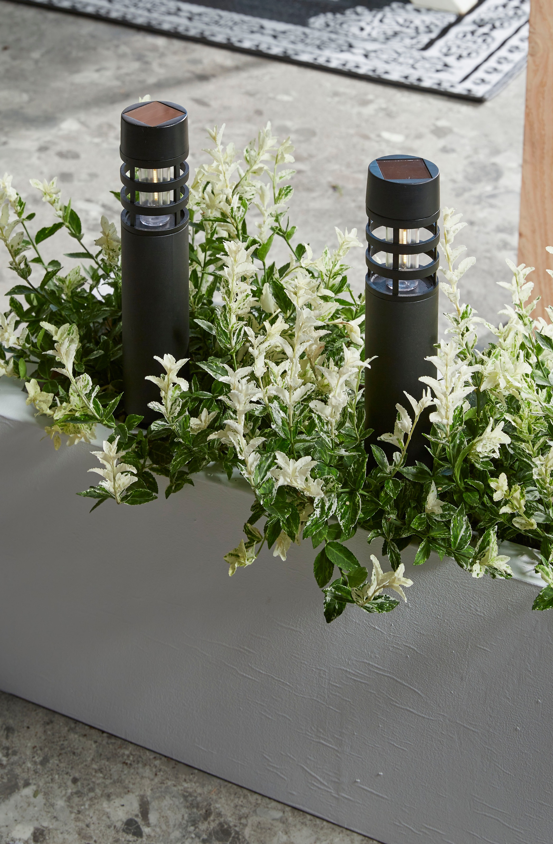 LUXFORM Gartenleuchte »Solar-Gartenleuchten - Montelimar - 3 St - Schwarz«, Leuchtmittel LED-Modul | LED fest integriert, Ganzjährig Solar