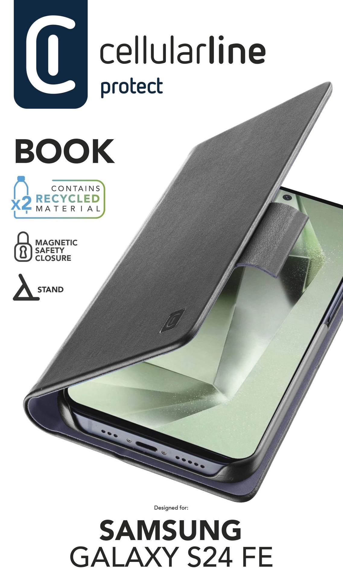 Cellularline Handyhülle »Book Case«, Backcover, Schutzhülle, Handyschutzhülle, Case, Schutzcase, stoßfest