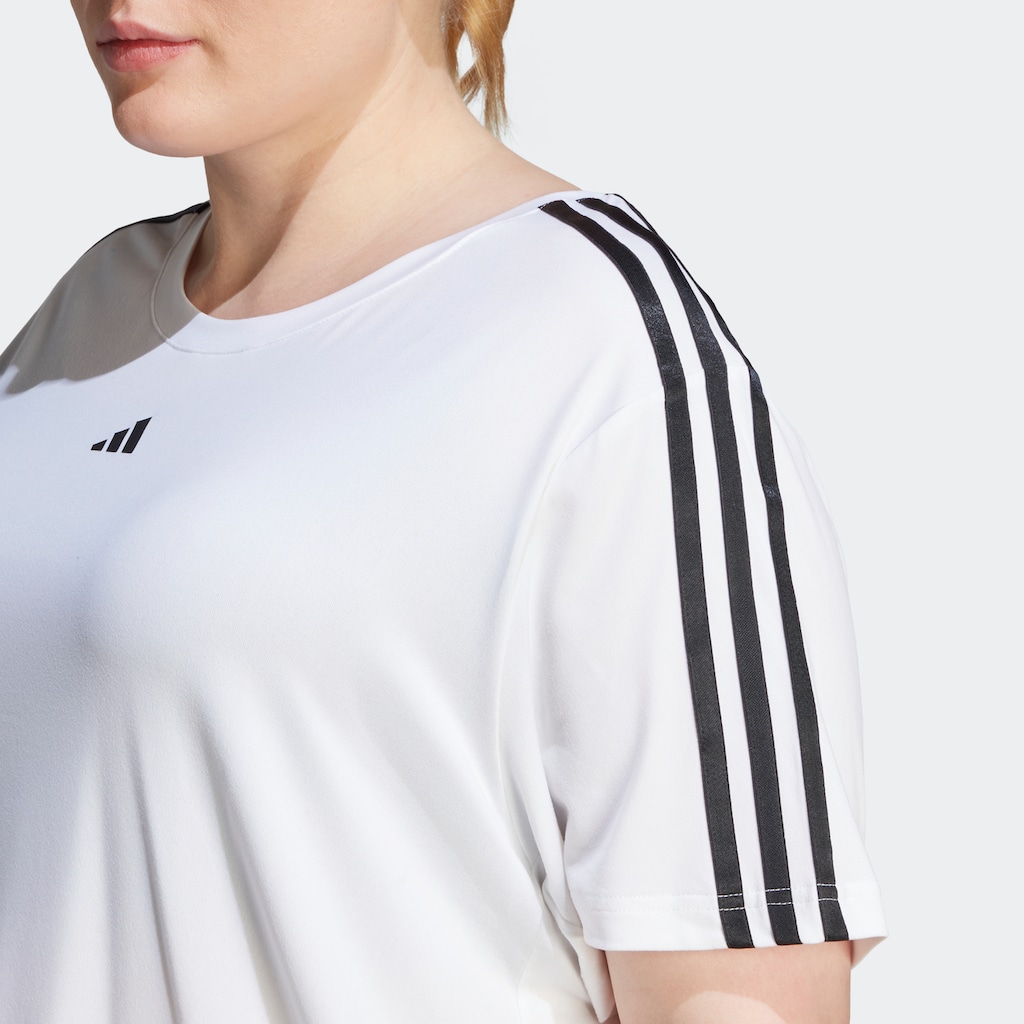 adidas Performance T-Shirt »AEROREADY TRAIN ESSENTIALS 3-STREIFEN – GROSSE GRÖSSEN«