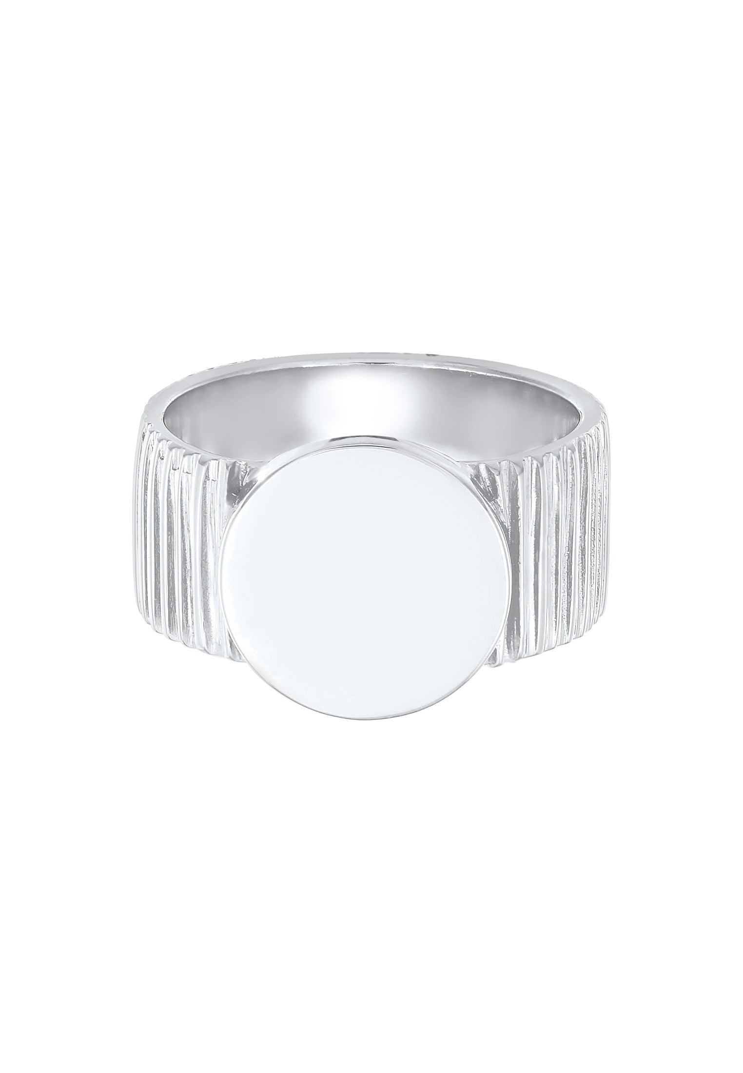 Elli Premium Siegelring »Ring Bandring Siegelring Relief Struktur 925 Silber«