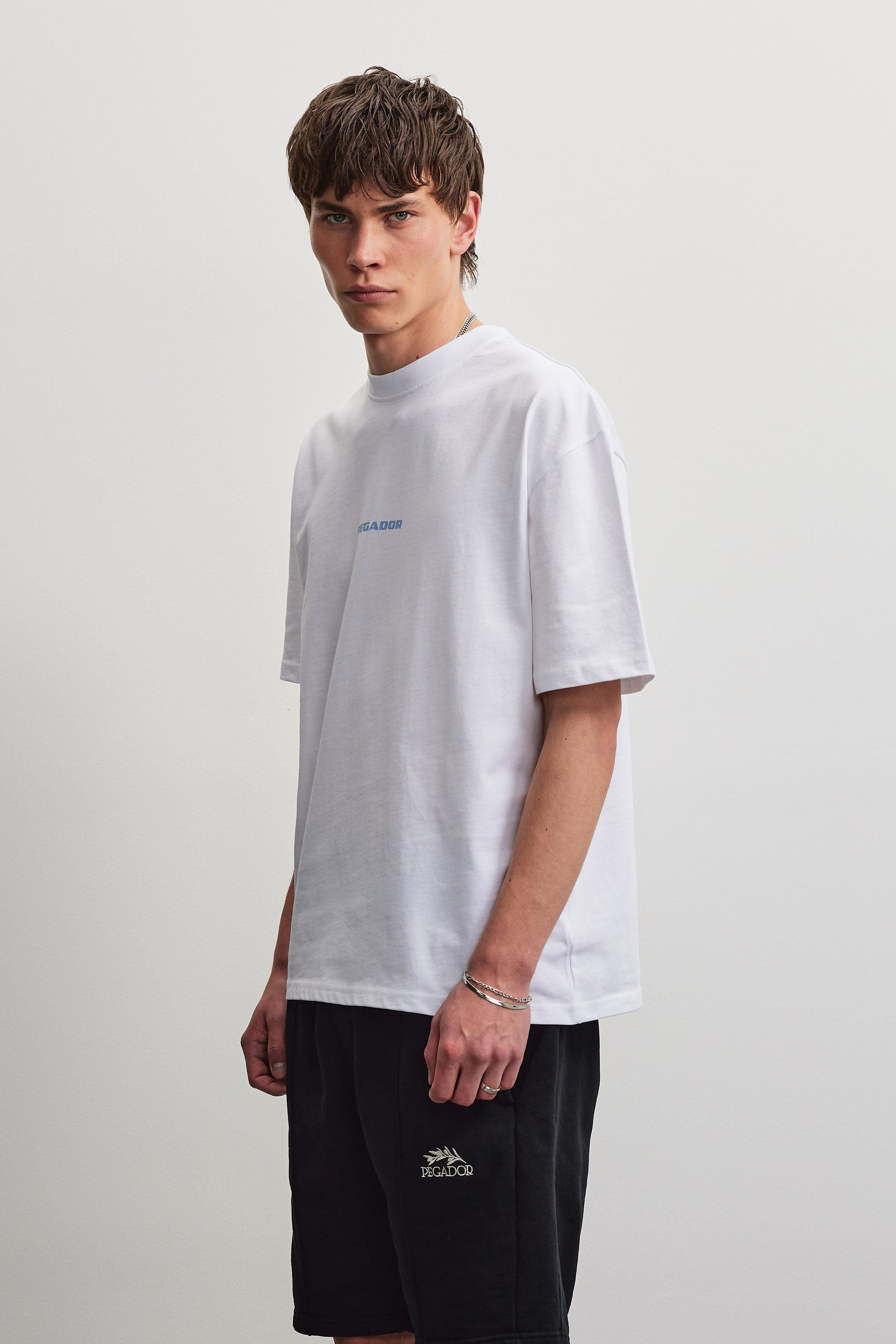 PEGADOR Rundhalsshirt »COLNE LOGO OVERSIZED TEE« Baumwolle, oversize