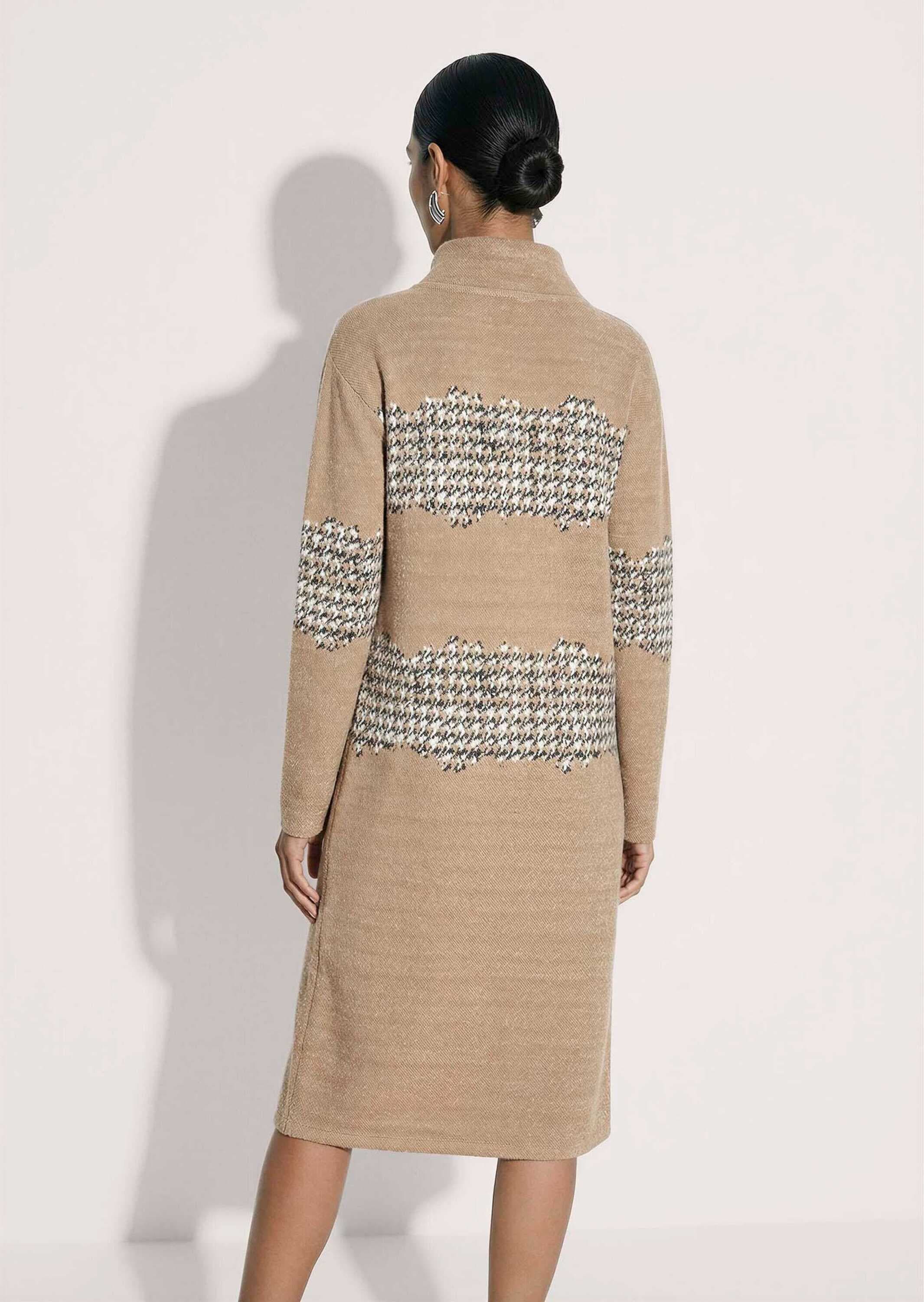 MADELEINE Midikleid »Kleid H-Linien-Kleid mit Hahnentritt« Ohne Tasche