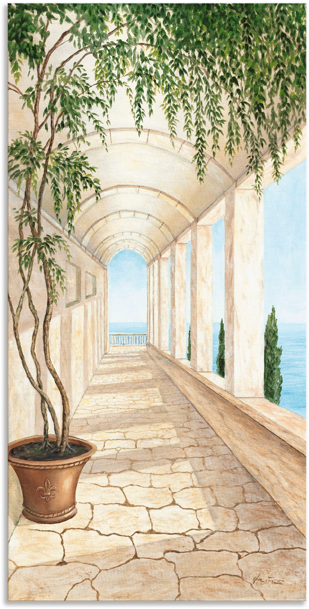 oder Alubild, (1 Wandbild Gebäude, Artland Größen Wandaufkleber Leinwandbild, in Poster als versch. »Capri«, online St.), OTTO bei
