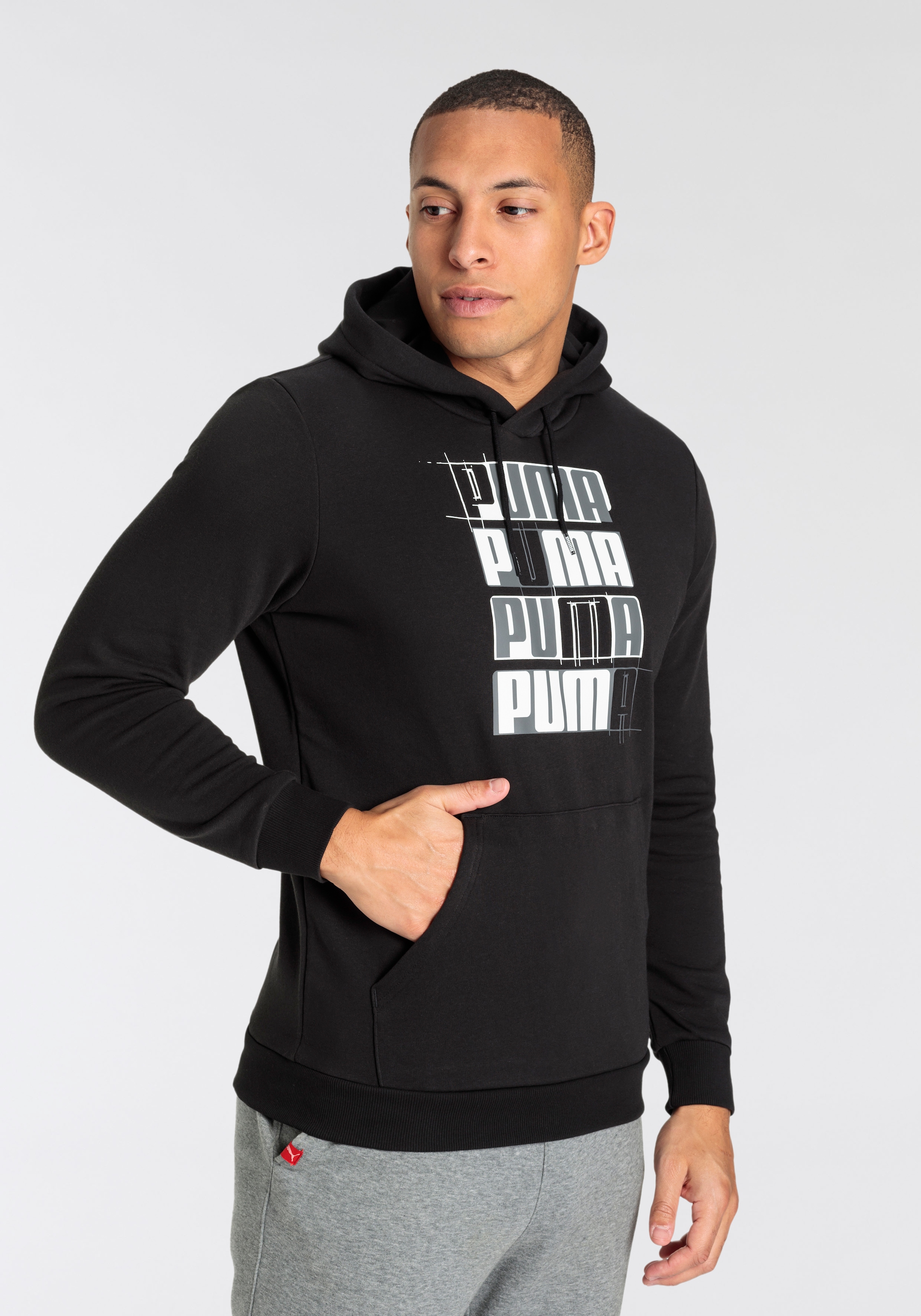 PUMA Kapuzensweatshirt »ESS+ LOGO LAB HOODIE TR«, (1 tlg.)