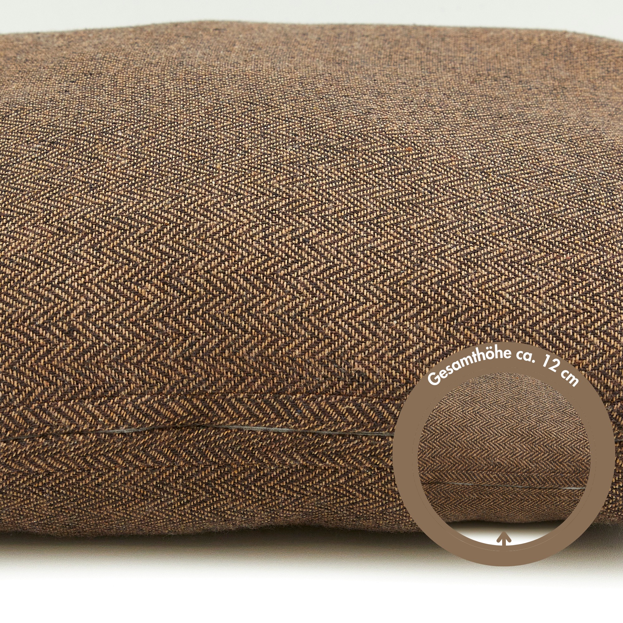 Andiamo Dekokissen »Jenny« Zierkissen, Fishgrätmuster, eckig, 40x40 cm, Kissenhülle mit Füllung