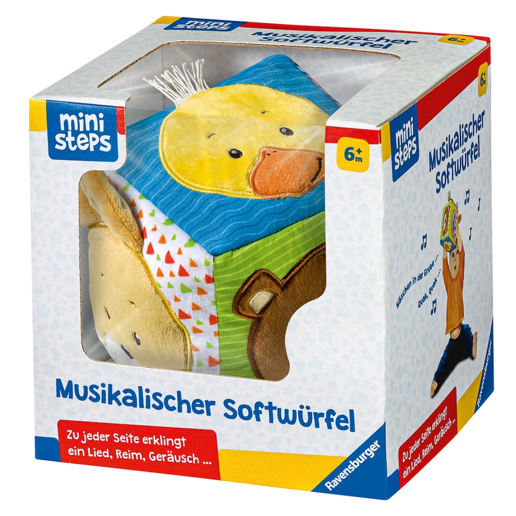 Ravensburger Greifspielzeug »ministeps® Musikalischer Softwürfel«