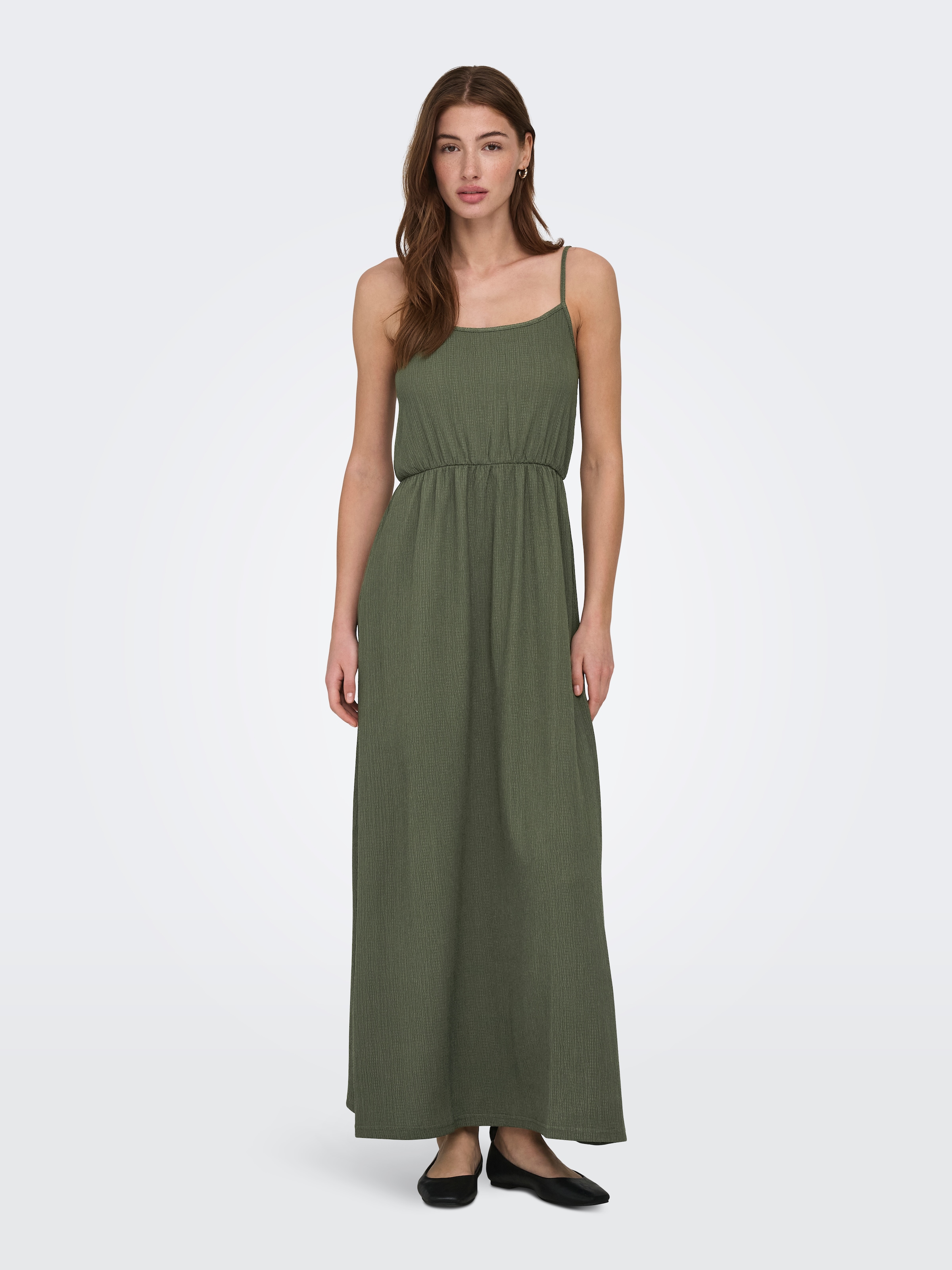 ONLY Maxikleid »ONLALTA S/L LONG STRAP DRESS PNT ZLO«