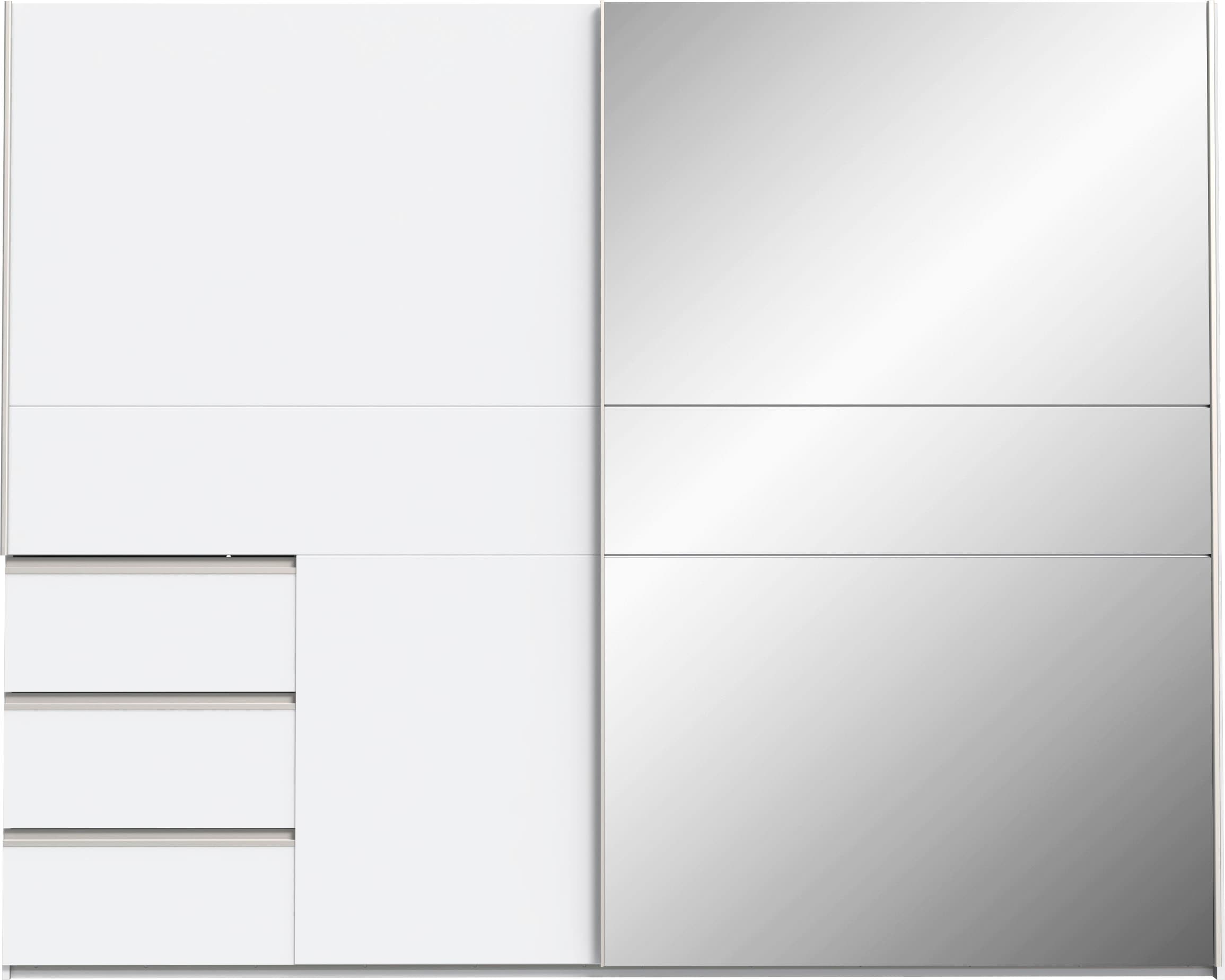 FORTE Schwebetürenschrank, mit 3 Schubladen