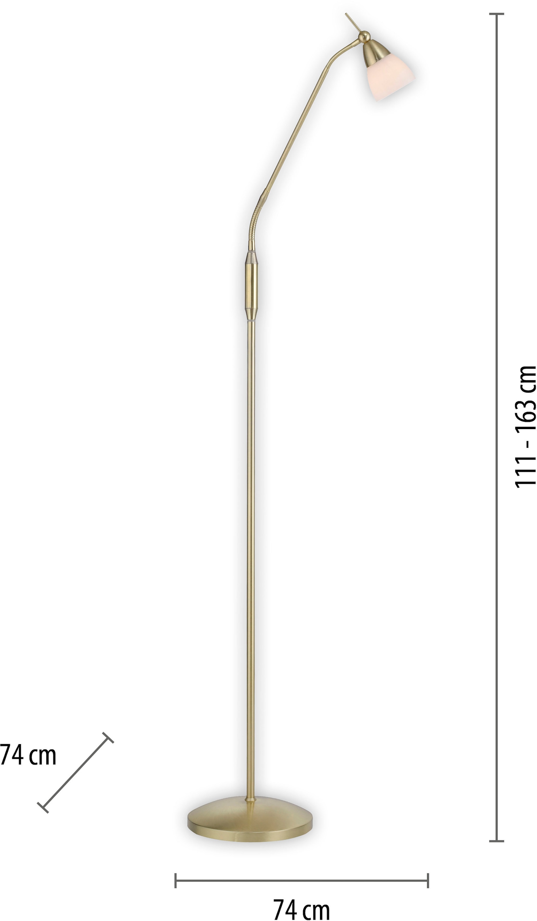Paul Neuhaus Stehlampe »PINO«, 1 flammig, Leuchtmittel G9 | LED wechselbar
