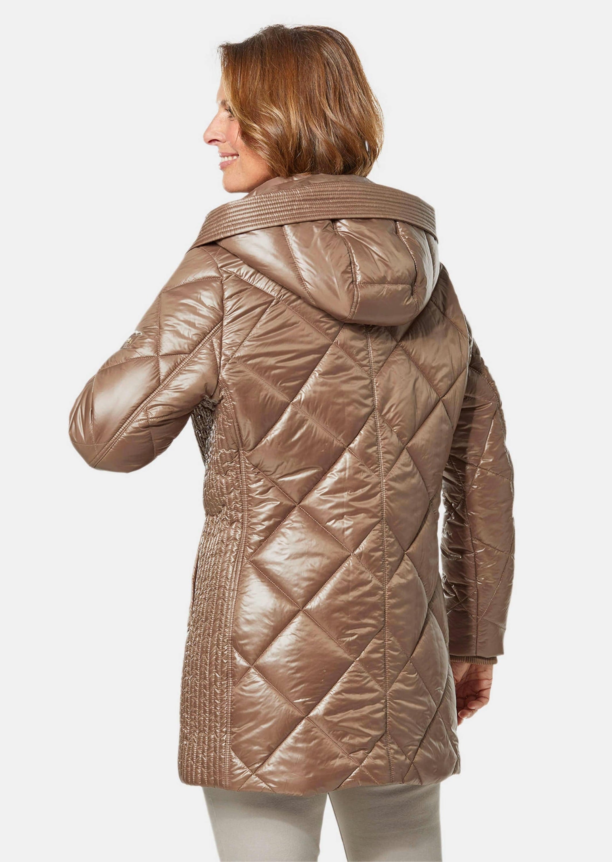 GOLDNER Steppjacke »Longsteppjacke mit hübschem Innenfutter«