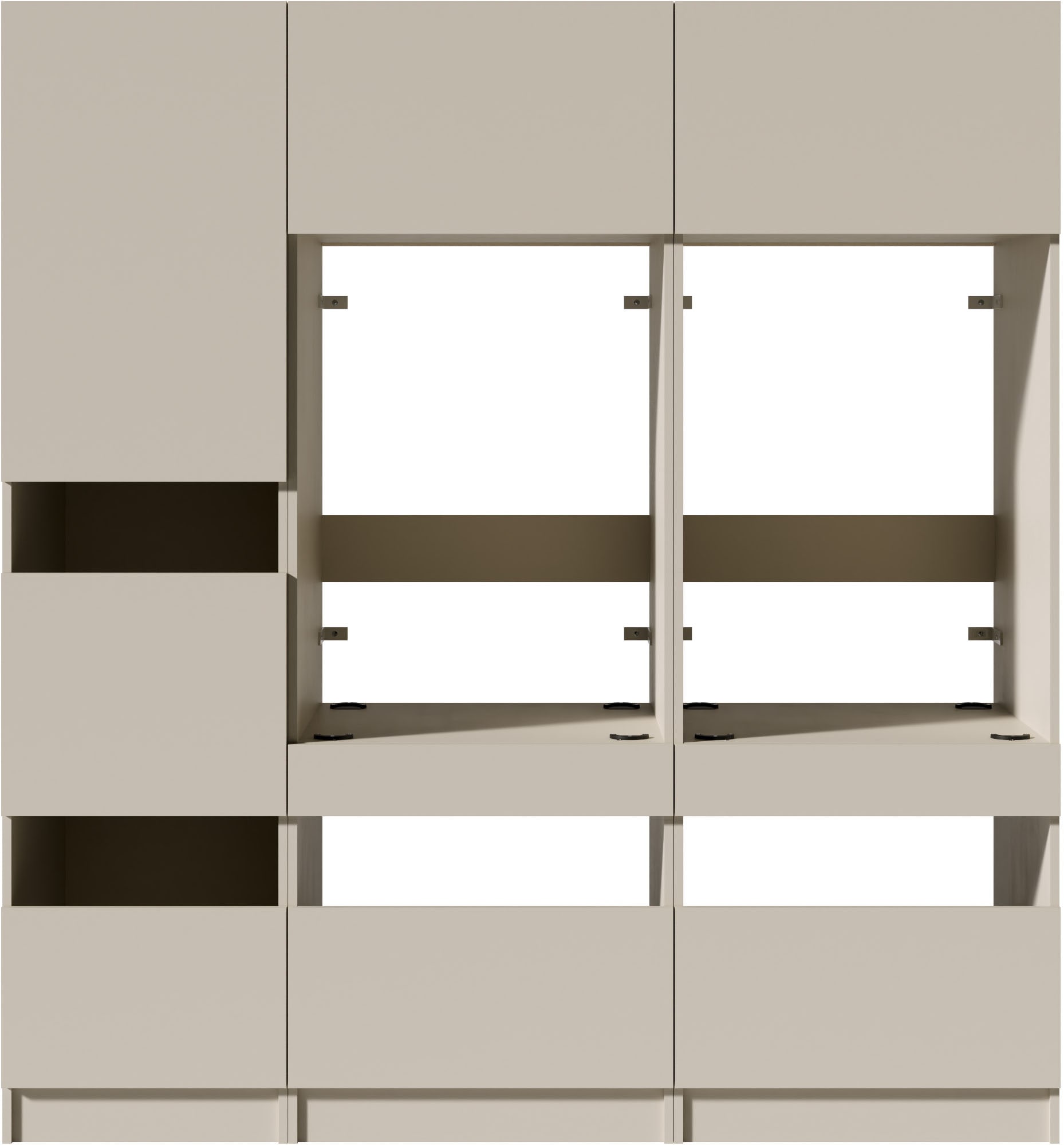 BASIC by Balculina Mehrzweckschrank-Set »Washhome B/T/H 186x68x200 cm« 3 Stk. tlg.