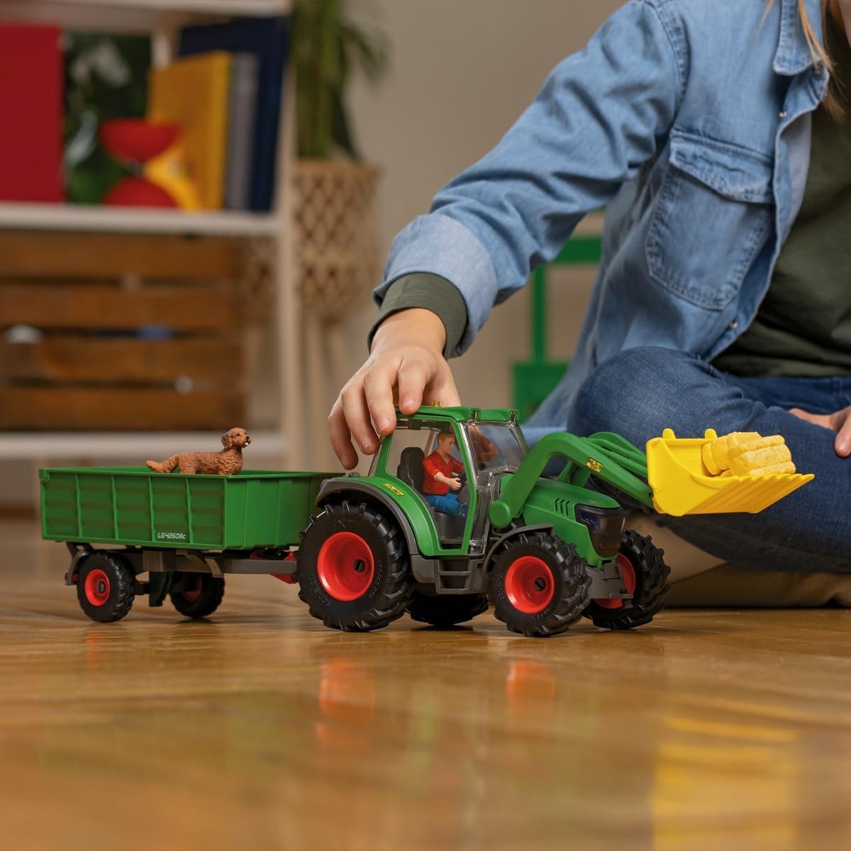 Schleich® Spielwelt »FARM WORLD, Traktor mit Anhänger  (42608)«