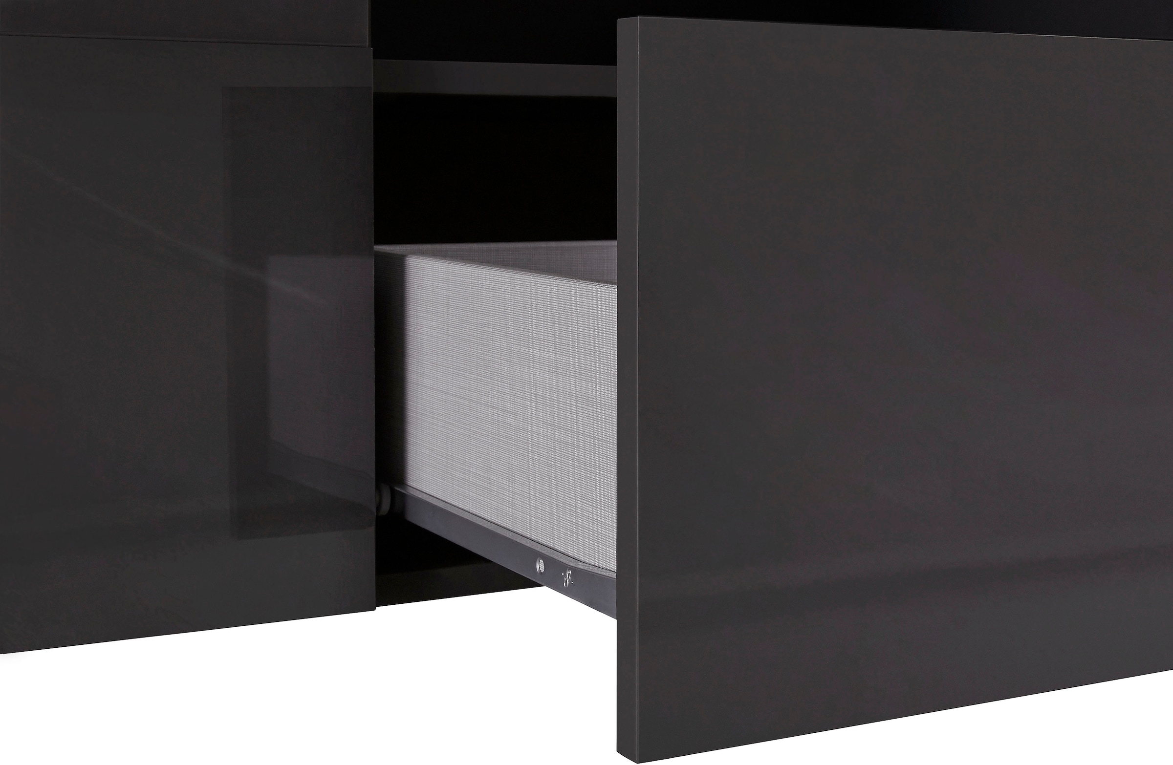 INOSIGN Lowboard »Dama Breite 181 cm, TV-Board 2 Türen, 1 Schubkasten, TV-Schrank«, Front in 3D-Optik, viel Stauraum, verschiedene Farben
